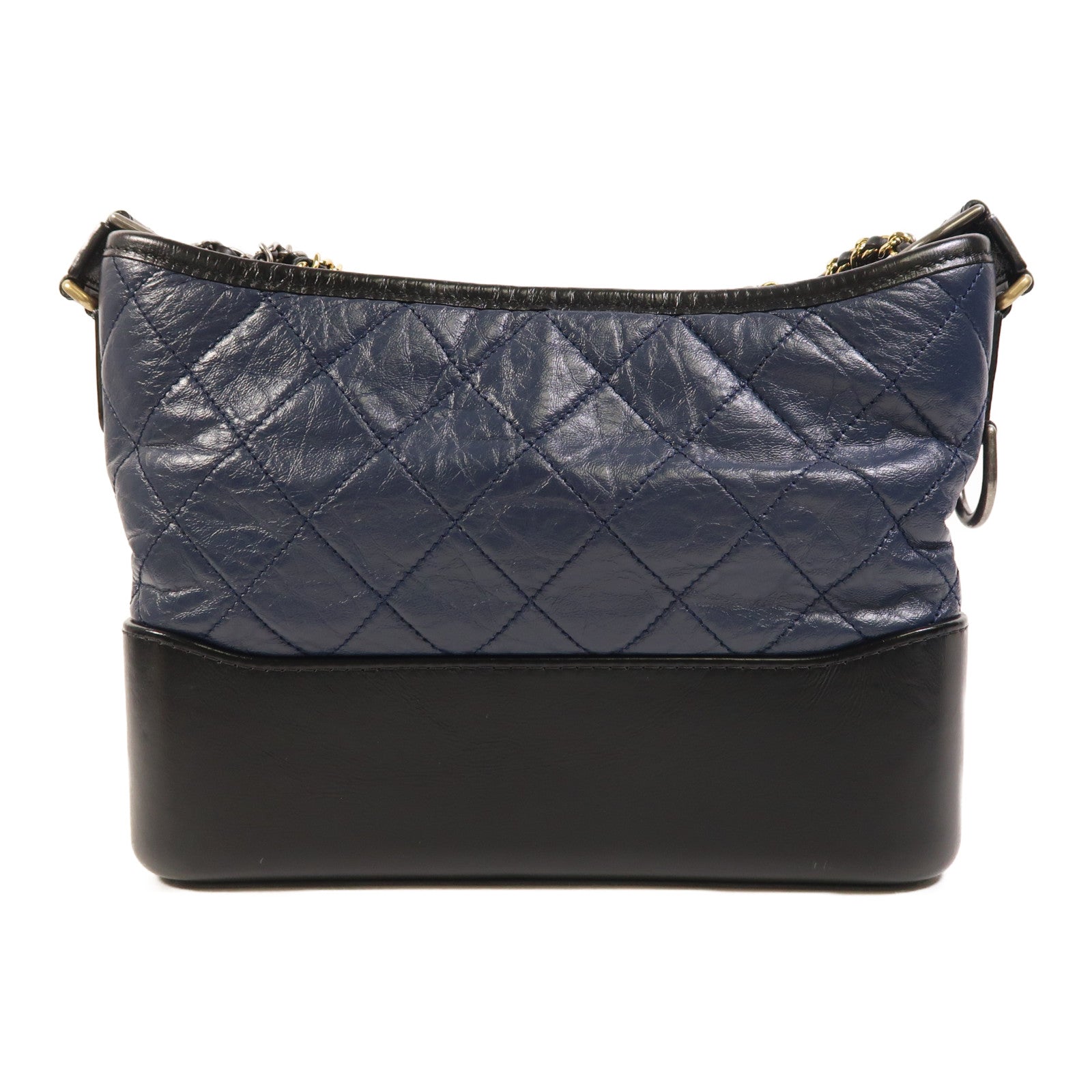 CHANEL 牛皮皮革Gabrielle Medium鏈帶肩背袋