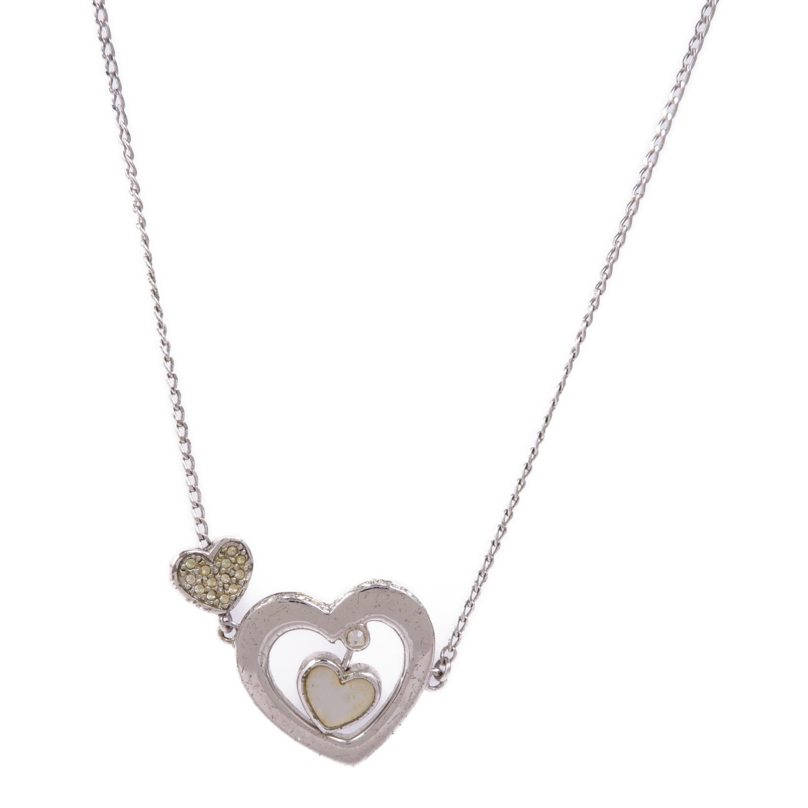 Dior CD Necklace Metal Silver