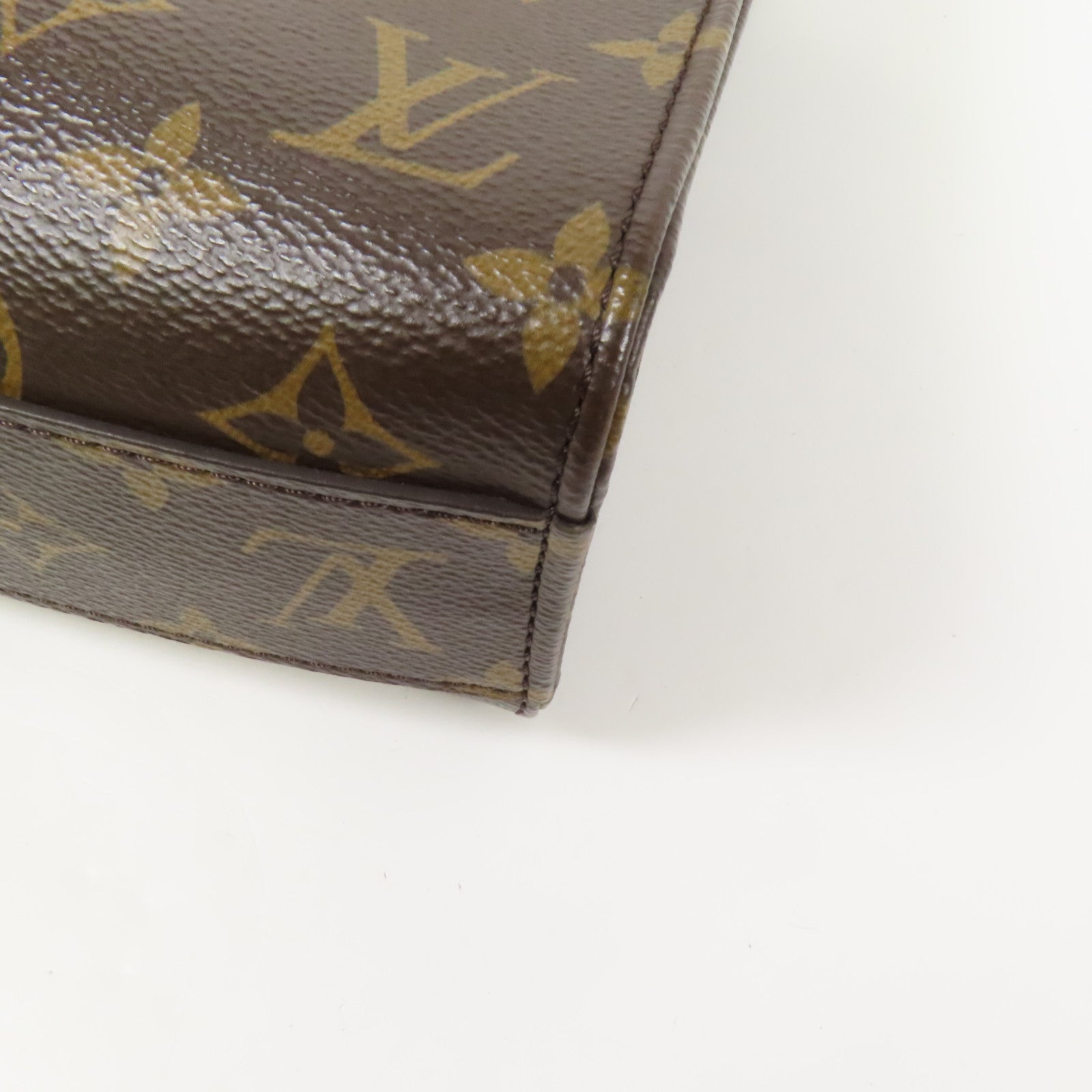 LOUIS VUITTON Monogram Sac Plat BB金扣手挽肩背兩用袋