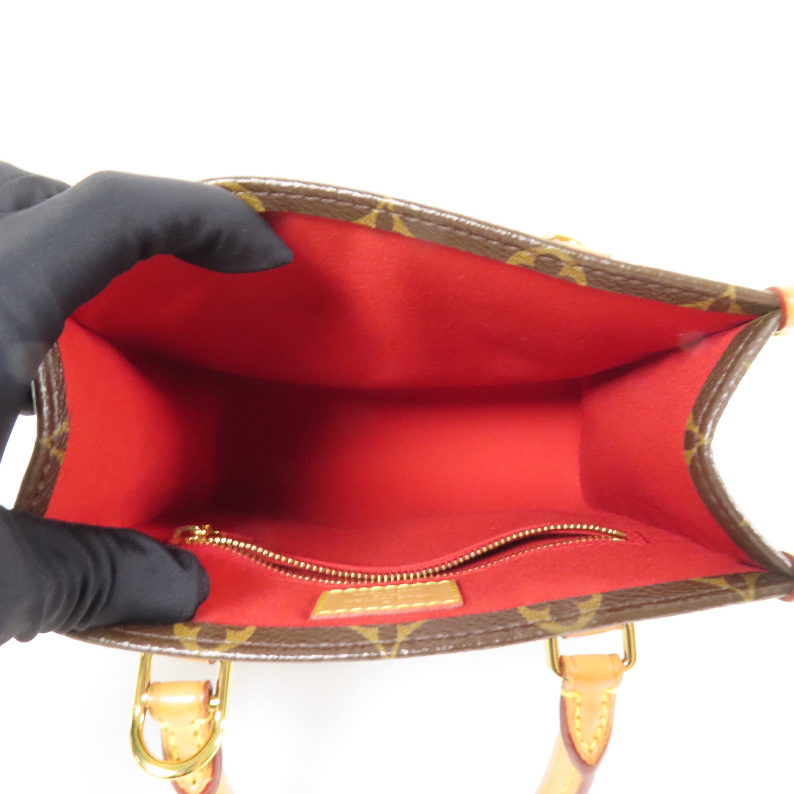 LOUIS VUITTON Monogram Sac Plat BB金扣手挽肩背兩用袋