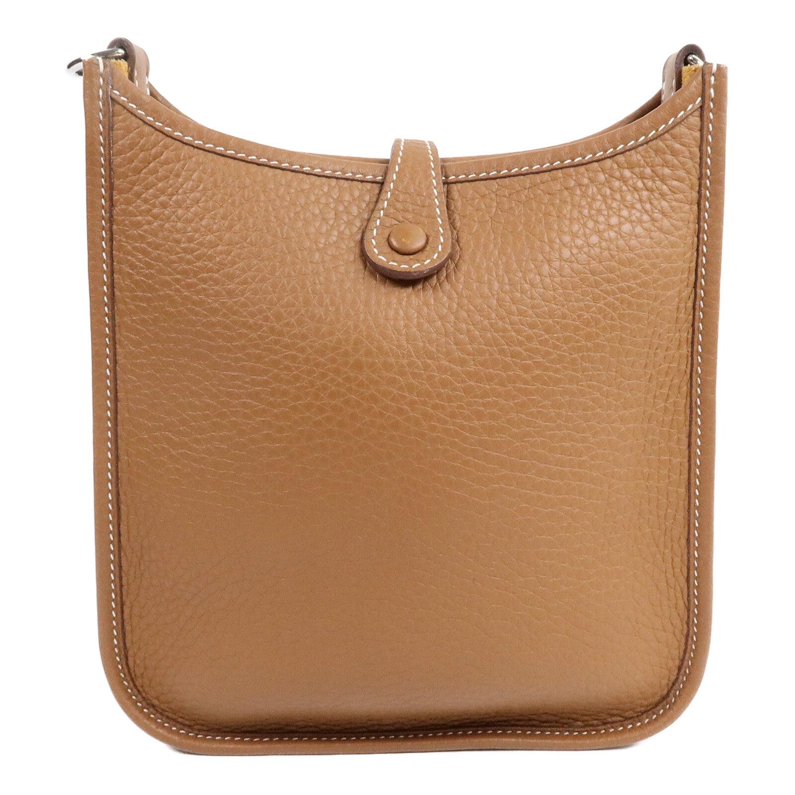 HERMES Clemence皮革Evelyne TPM肩背袋Gold
