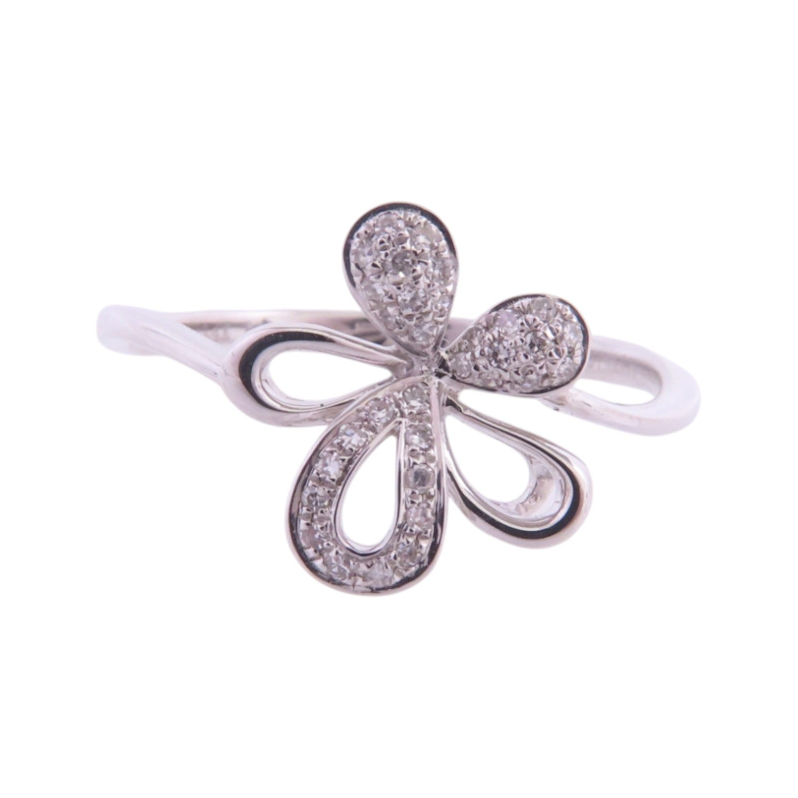 JEWELRY 14K白金Diamond Ring鑽石戒指US#8.75