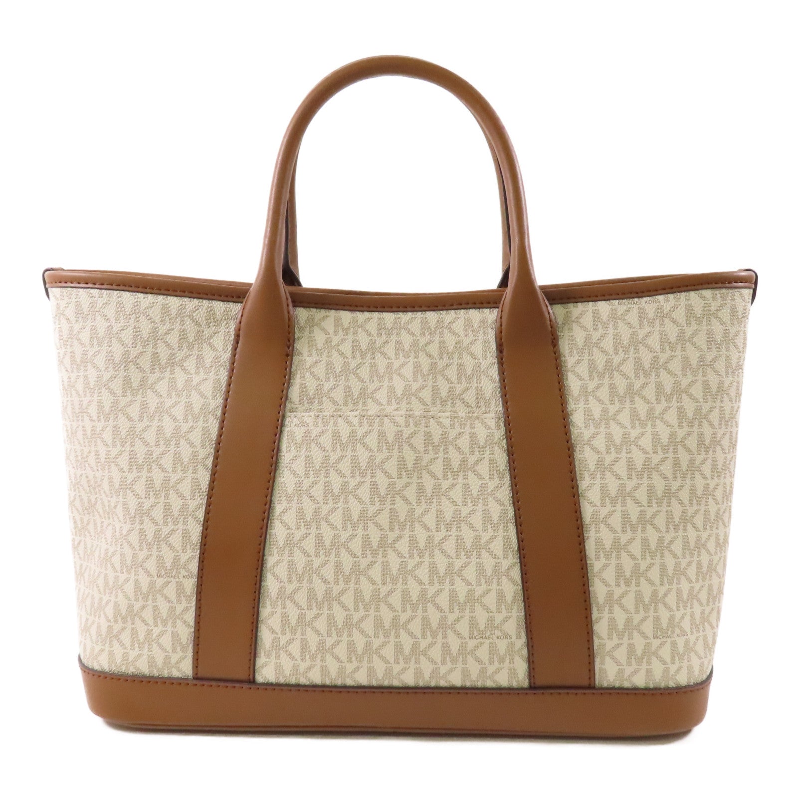 Michael Kors 塗層帆布2 Way Shoulder Bag金扣手挽肩背兩用袋