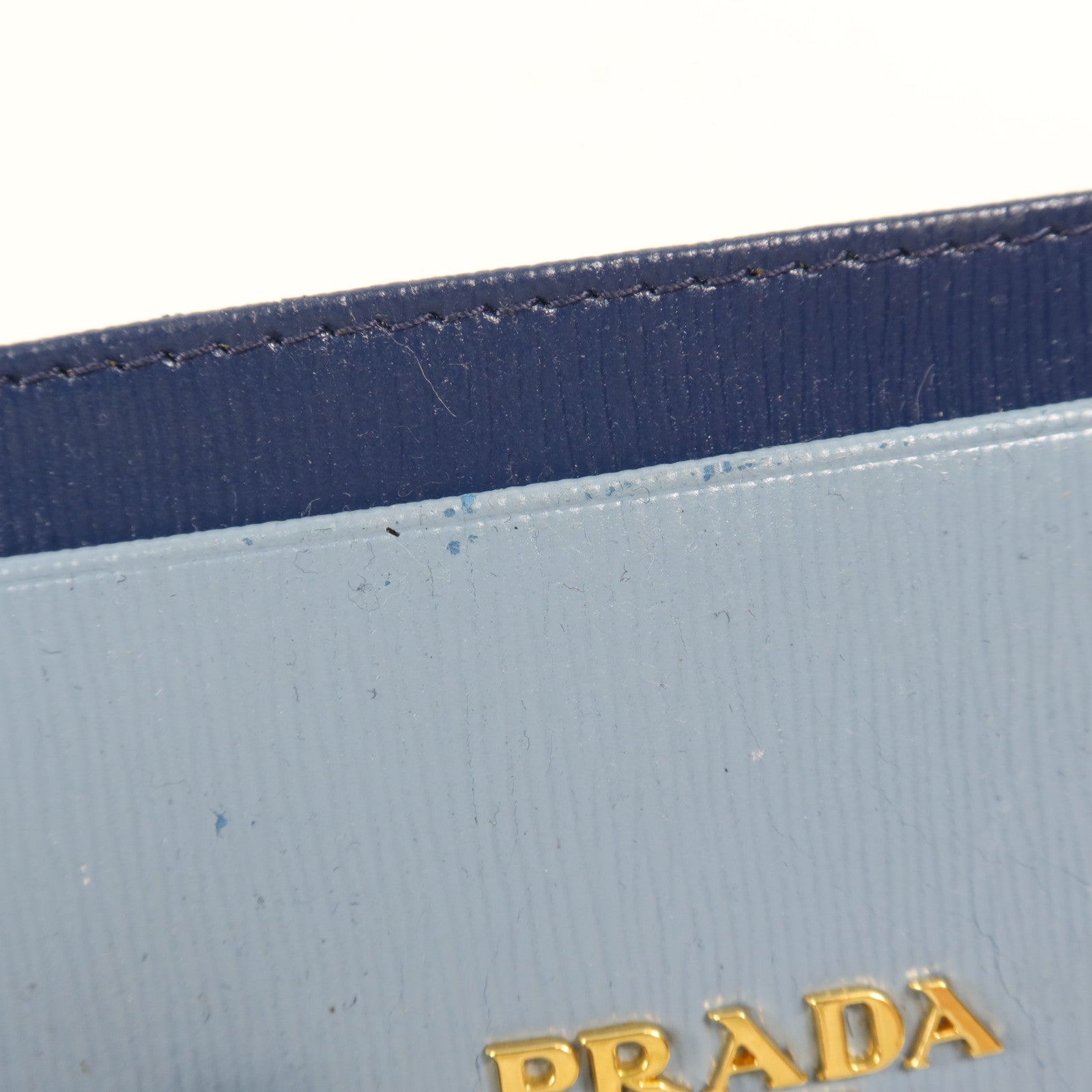 PRADA 牛皮皮革Card Case金扣卡片套