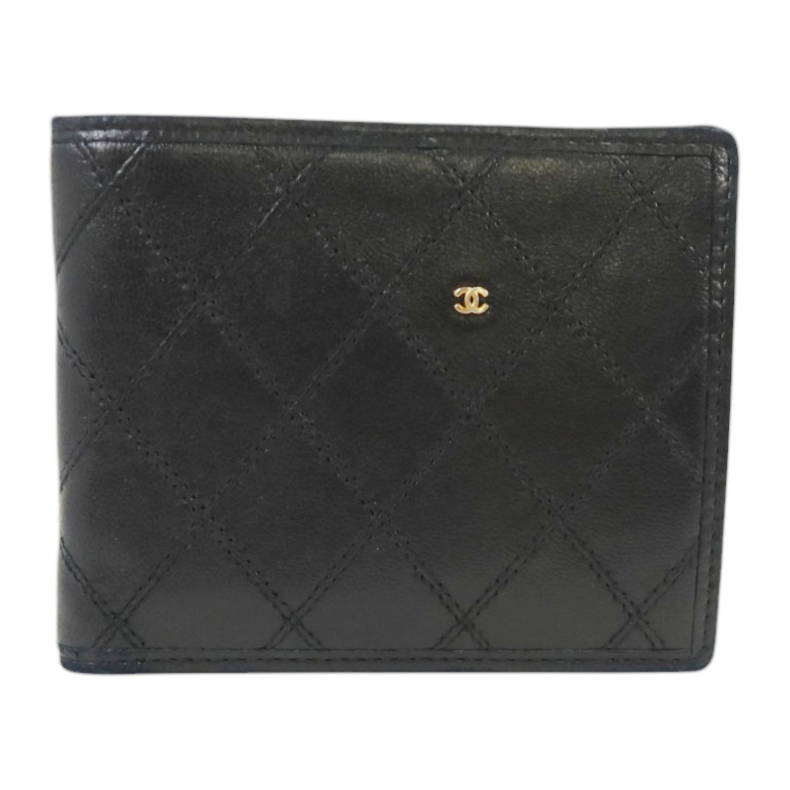 CHANEL 羊皮皮革Vintage Bifold Wallet錢包