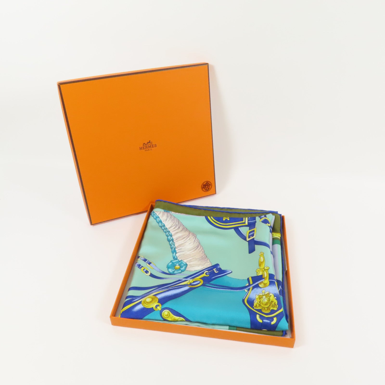 HERMES 絲質Scarf 90X90絲巾