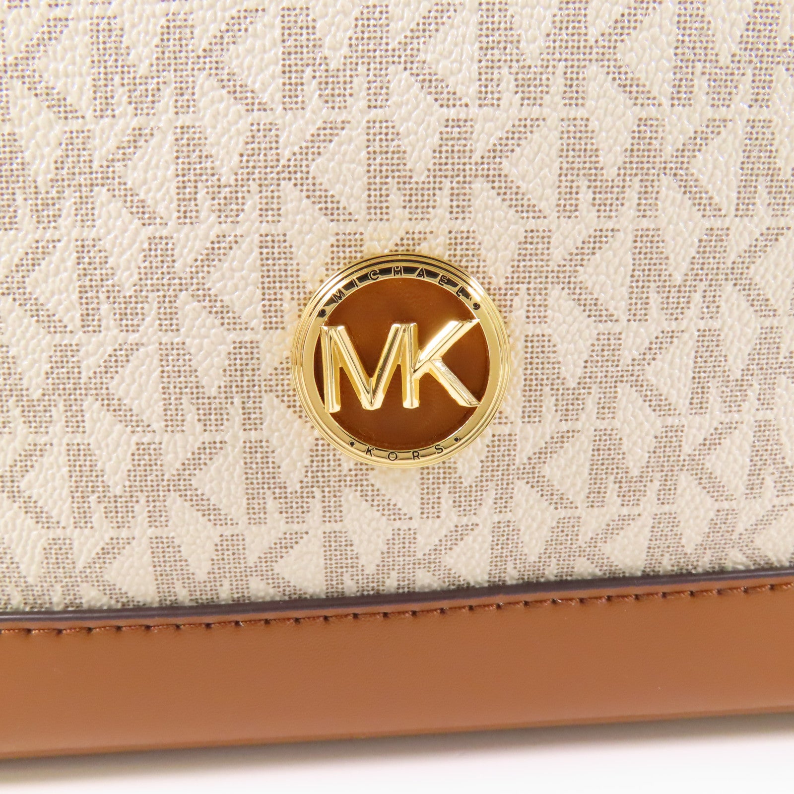 Michael Kors 塗層帆布2 Way Shoulder Bag金扣手挽肩背兩用袋