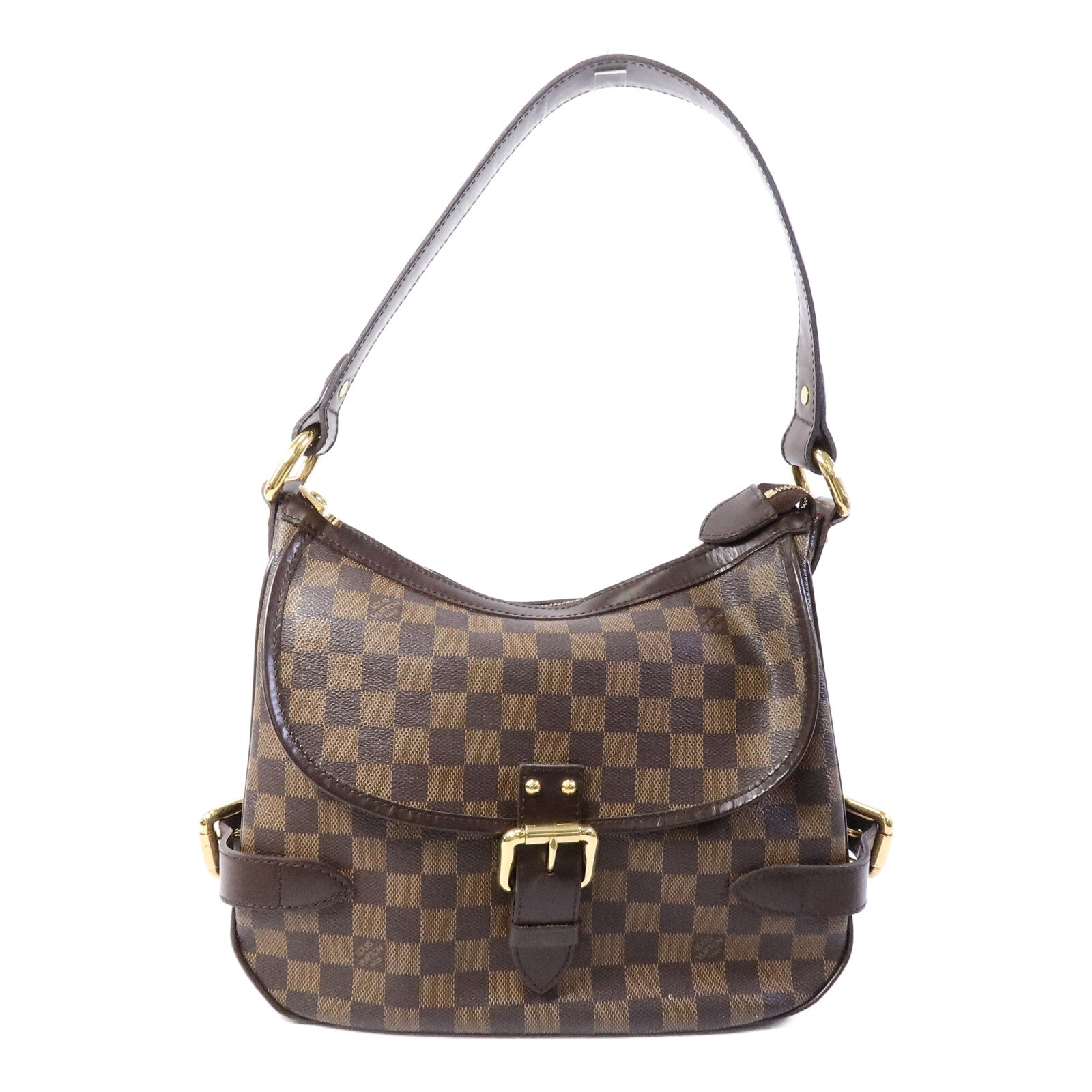 LOUIS VUITTON Damier Highbury金扣肩背袋