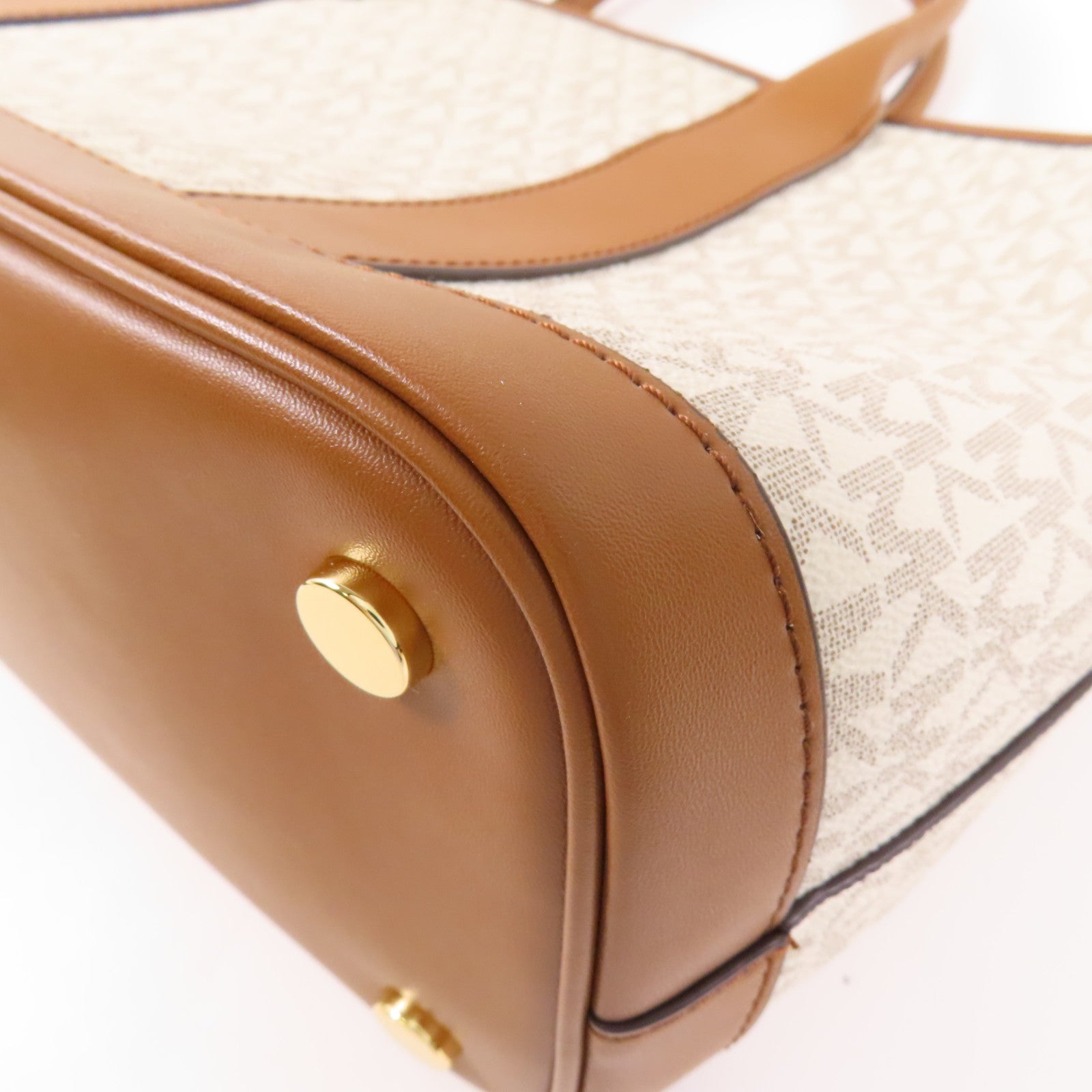 Michael Kors 塗層帆布2 Way Shoulder Bag金扣手挽肩背兩用袋