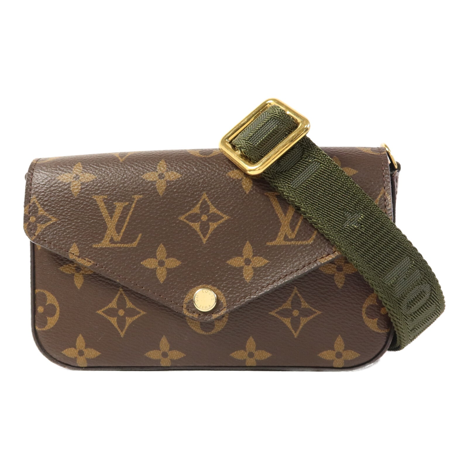 LOUIS VUITTON Monogram Felicie Strap & Go金扣肩背袋