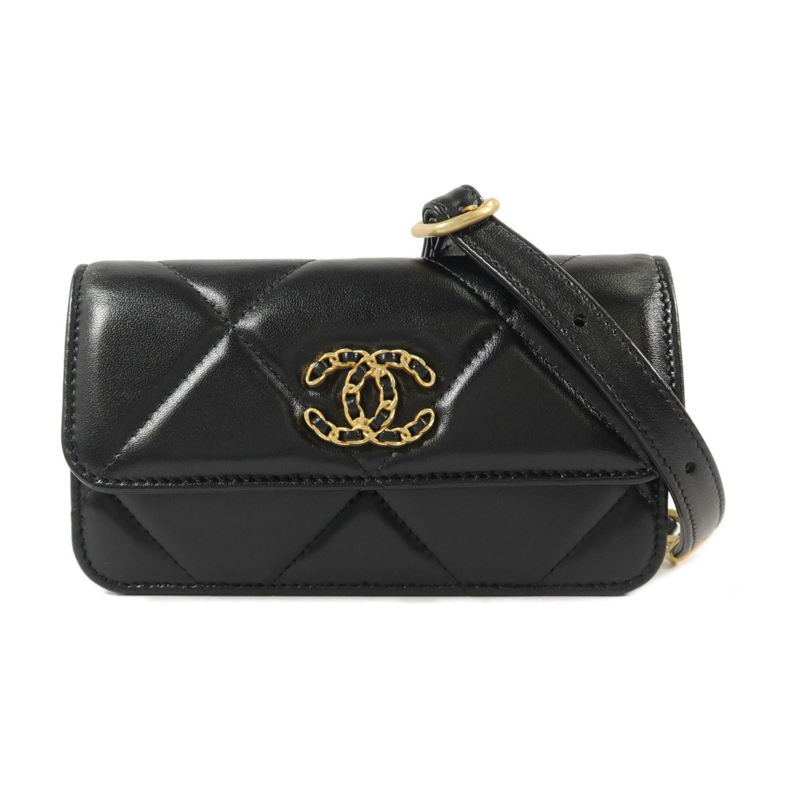CHANEL 羊皮皮革C19 Belt Bag腰包