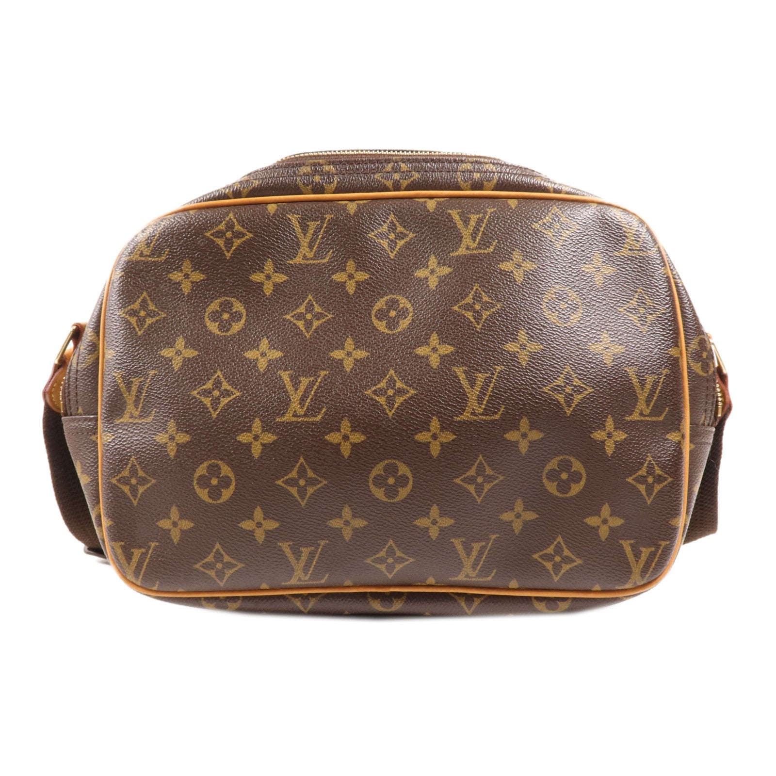LOUIS VUITTON Monogram Reporter PM金扣肩背袋
