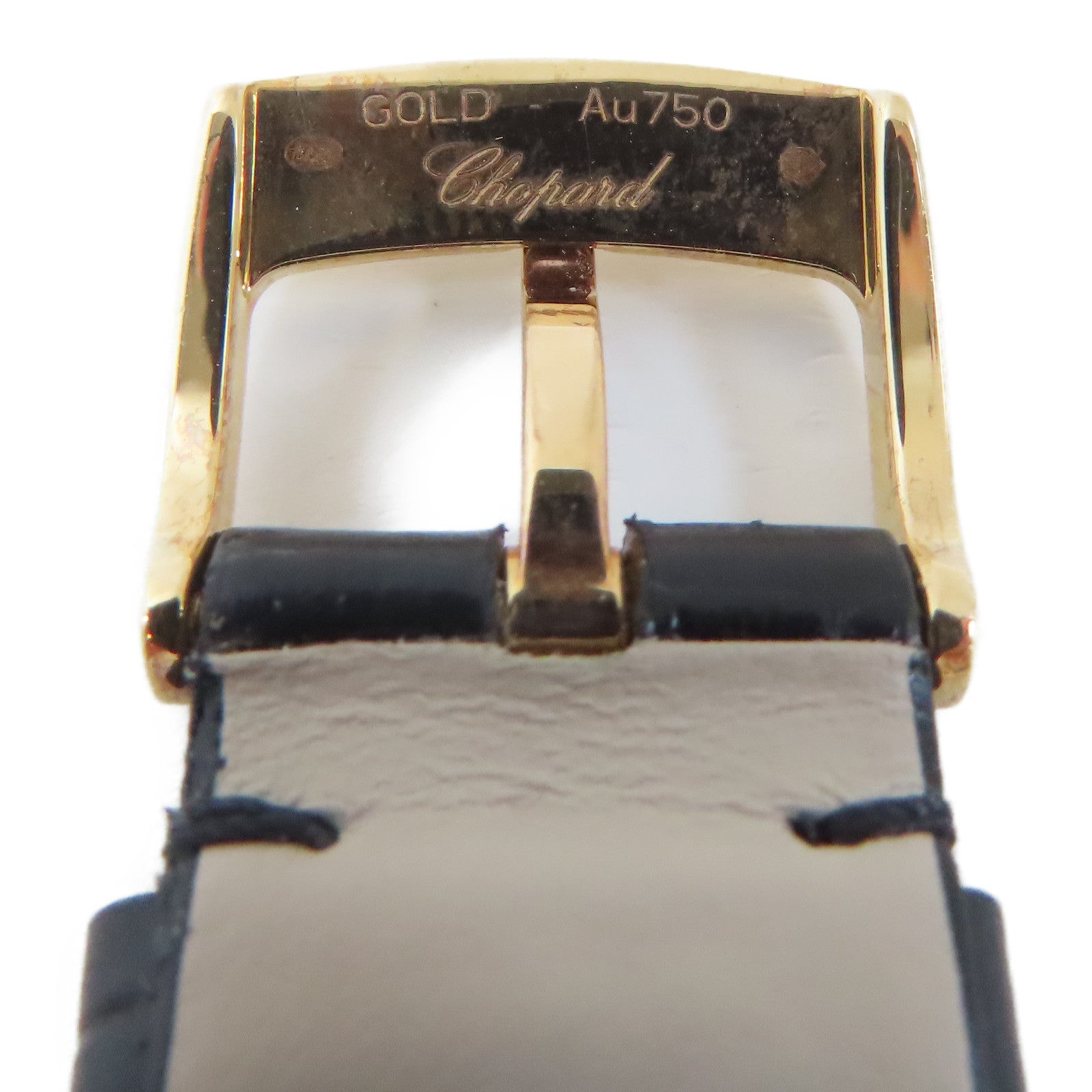 Chopard Happy Sport 18K玫瑰金/皮革帶手錶自動機芯白色