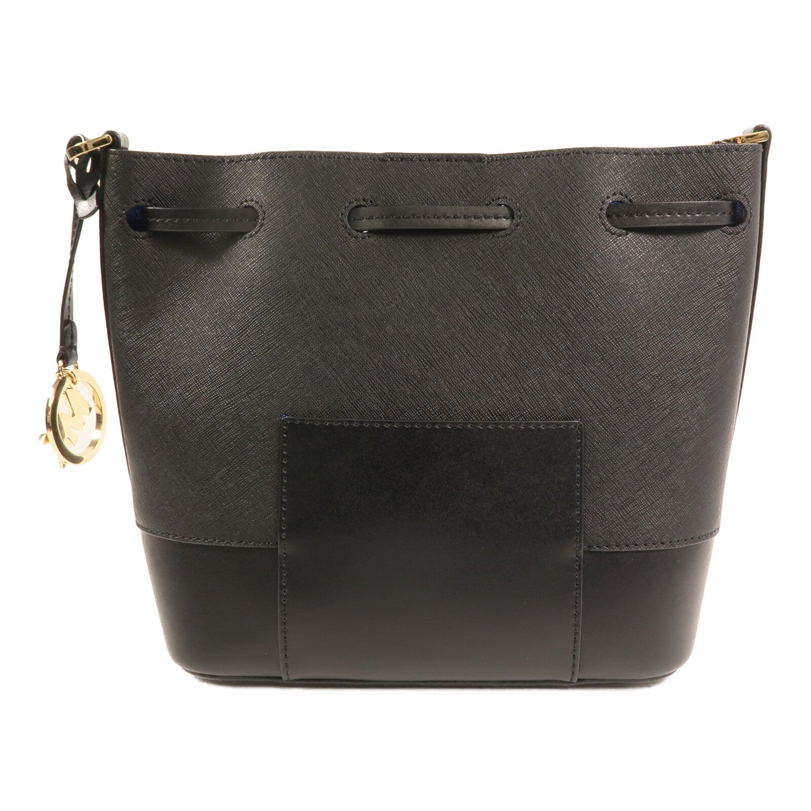 Michael Kors 牛皮皮革Bucket Bag金扣肩背袋