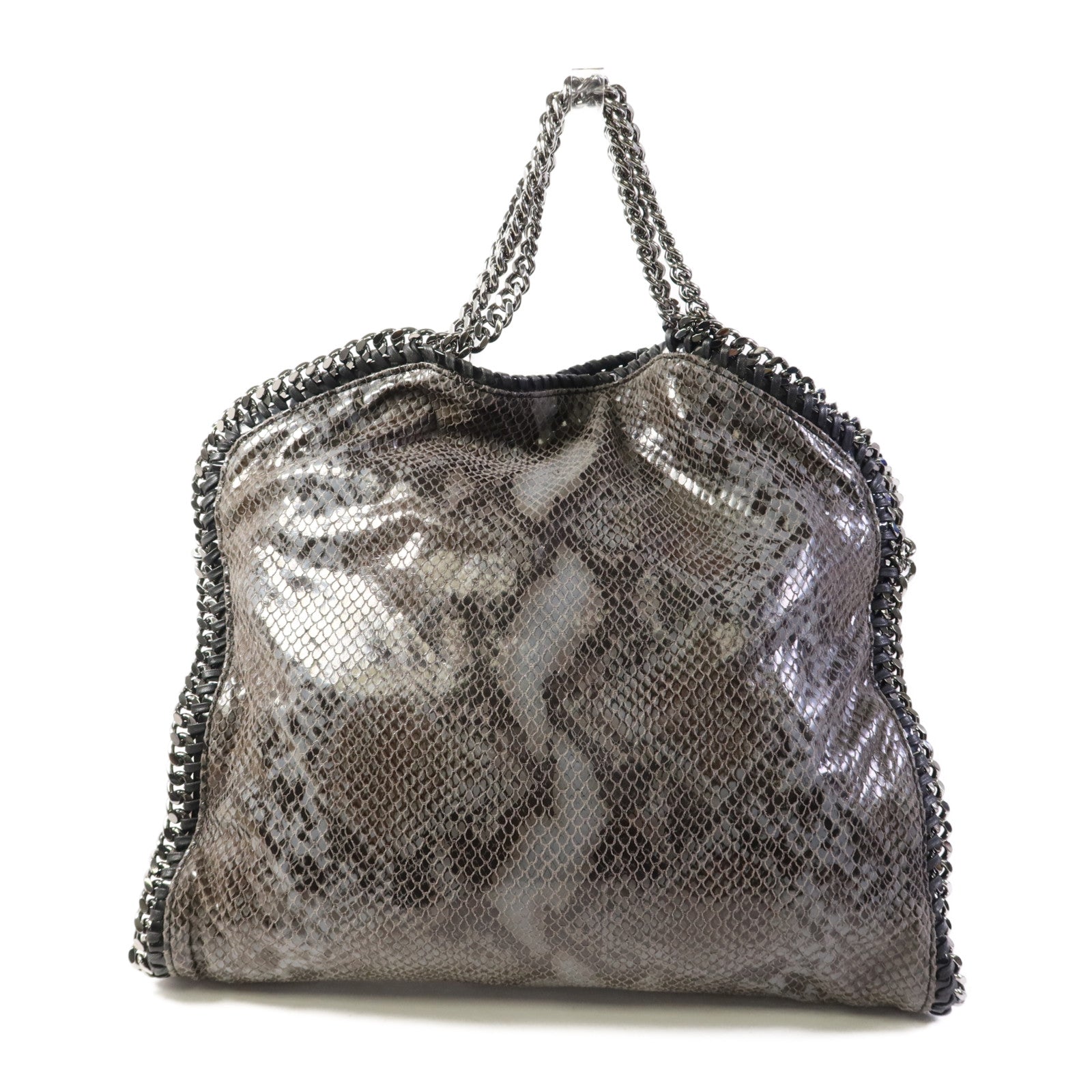 SELECTION 聚酯纖維Stella Mccartney銀扣鏈帶手挽肩背兩用袋