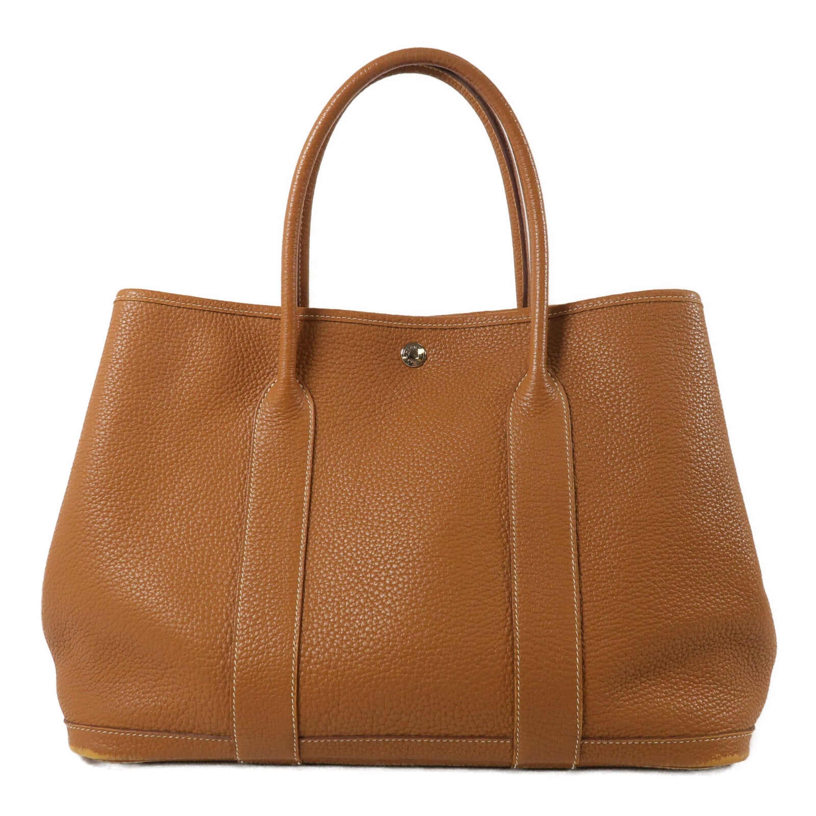 HERMES Negonda皮革Garden Party PM手挽袋Gold