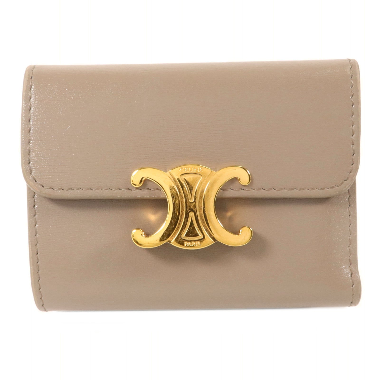 CELINE 牛皮皮革Compact Wallet with Coin Purse錢包