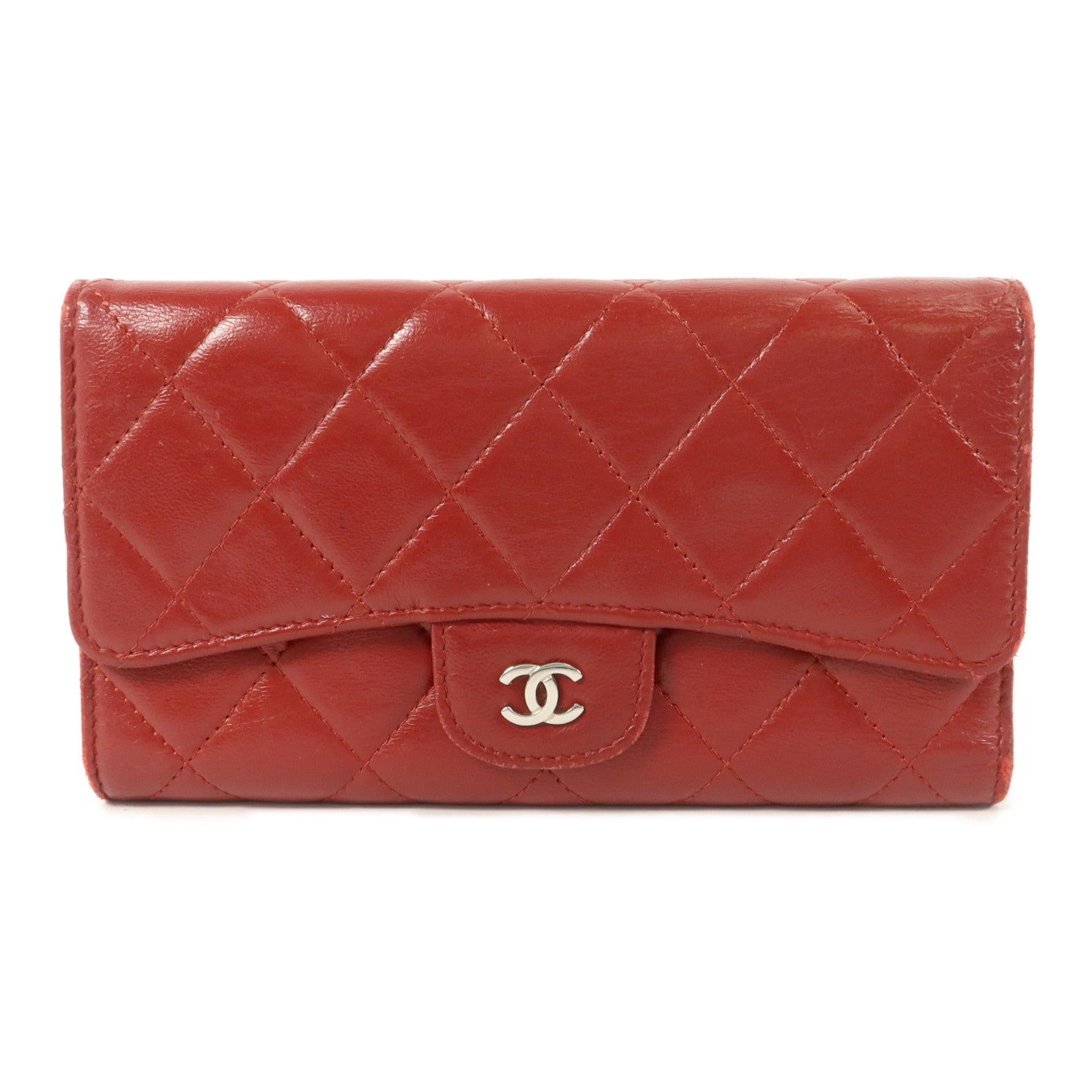 CHANEL 牛皮皮革Trifold Long Wallet長錢包