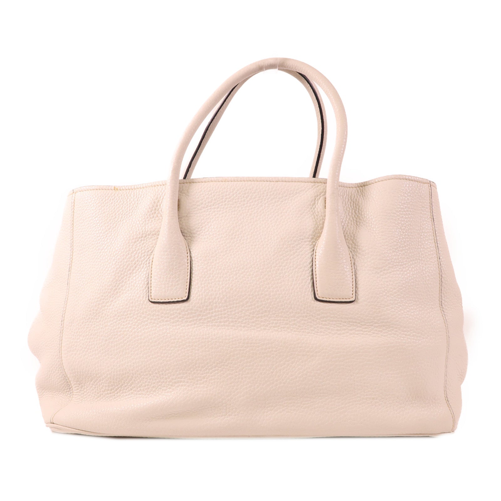 PRADA 牛皮皮革Tote Bag金扣手挽肩背兩用袋