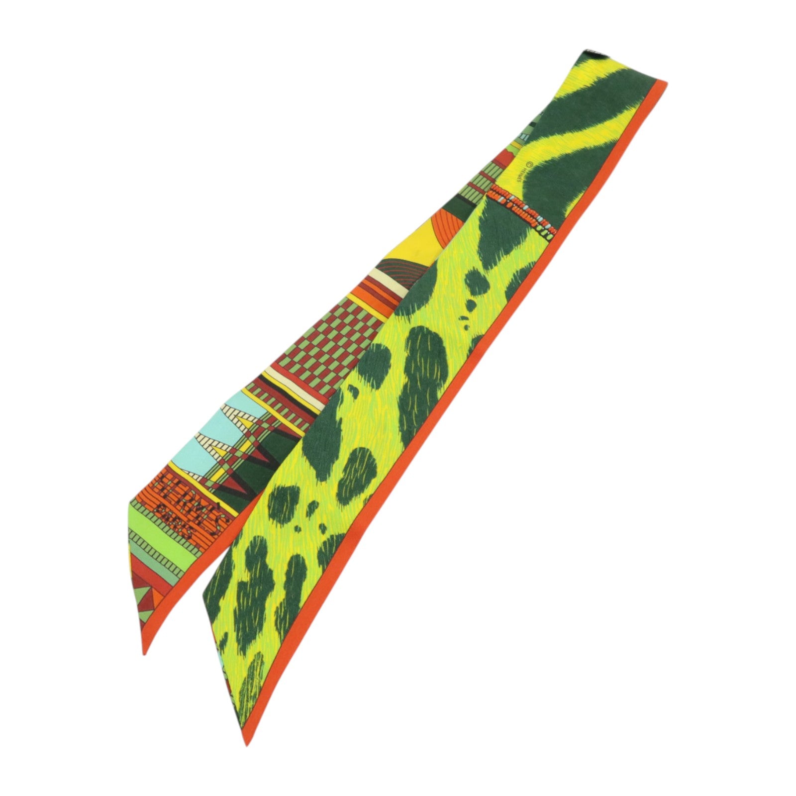 HERMES 絲質Twilly絲巾