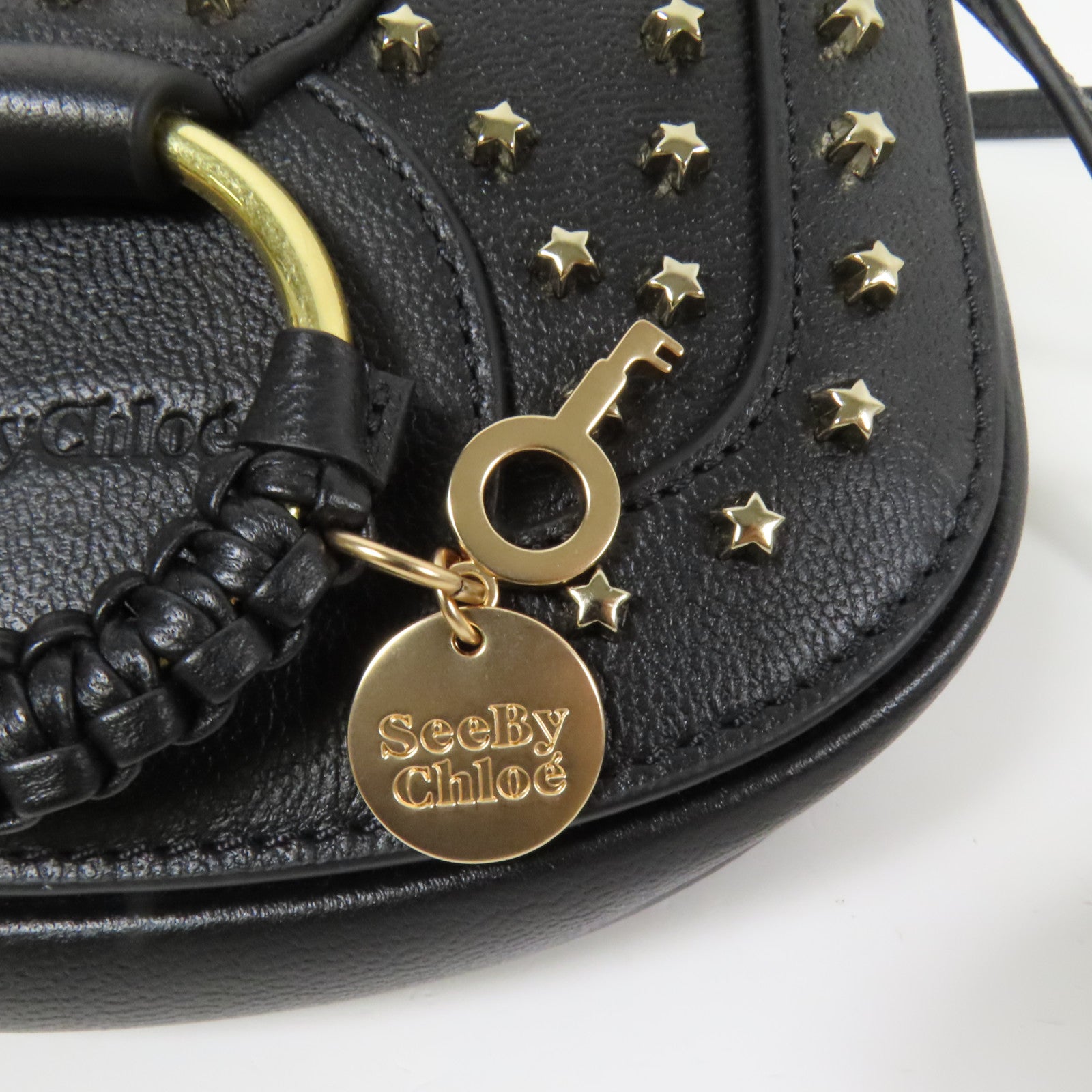 SEE BY CHLOE 牛皮皮革Shoulder Bag金扣肩背袋