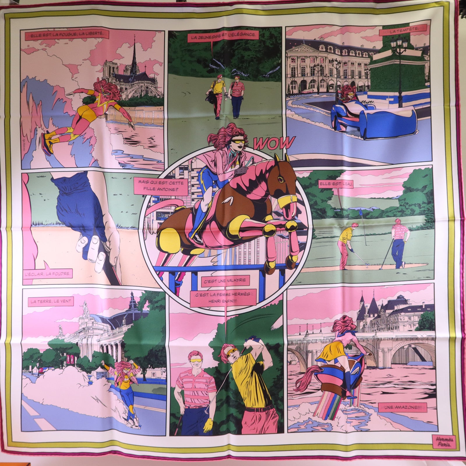 HERMES 【激減優惠】絲質Scarf 90X90絲巾