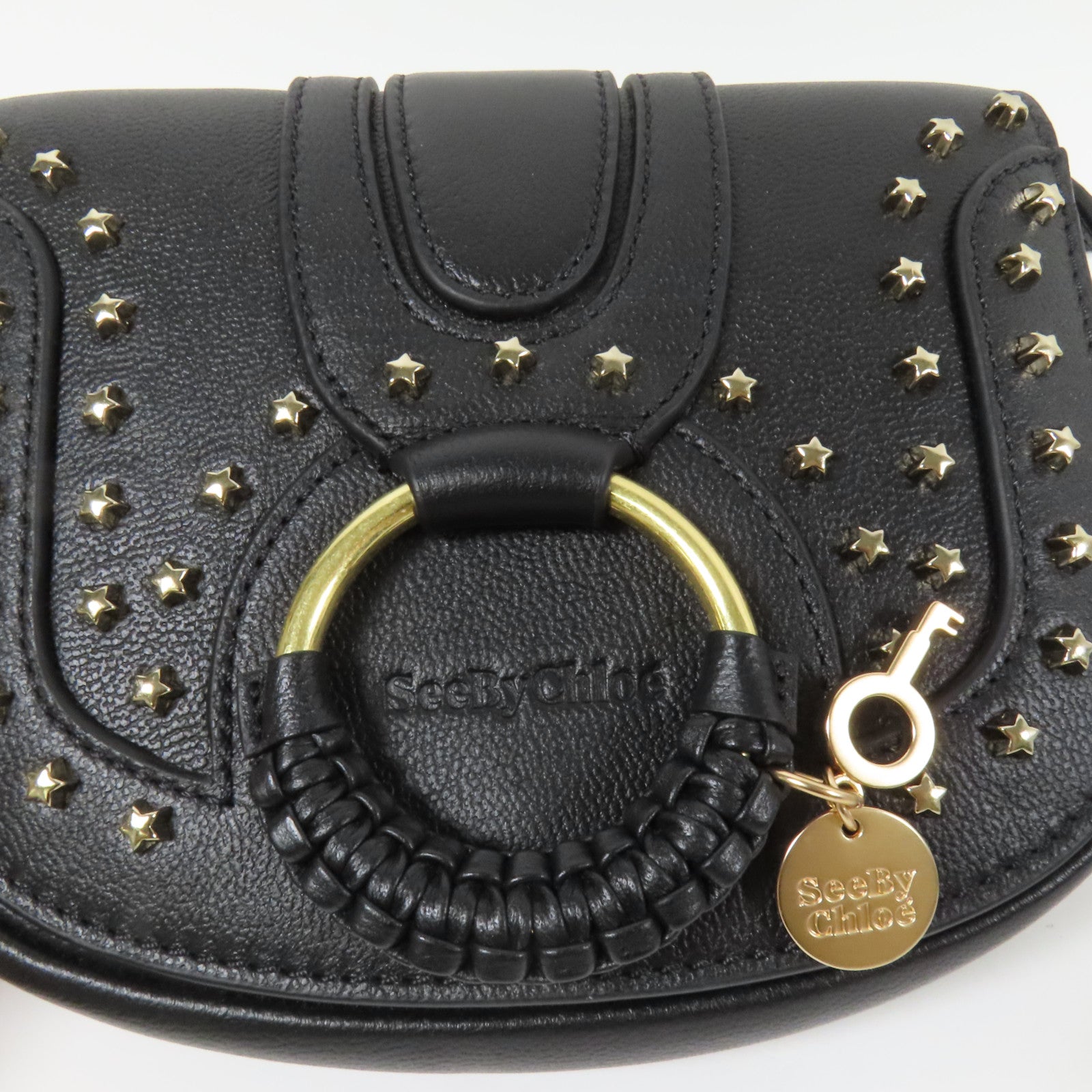 SEE BY CHLOE 牛皮皮革Shoulder Bag金扣肩背袋