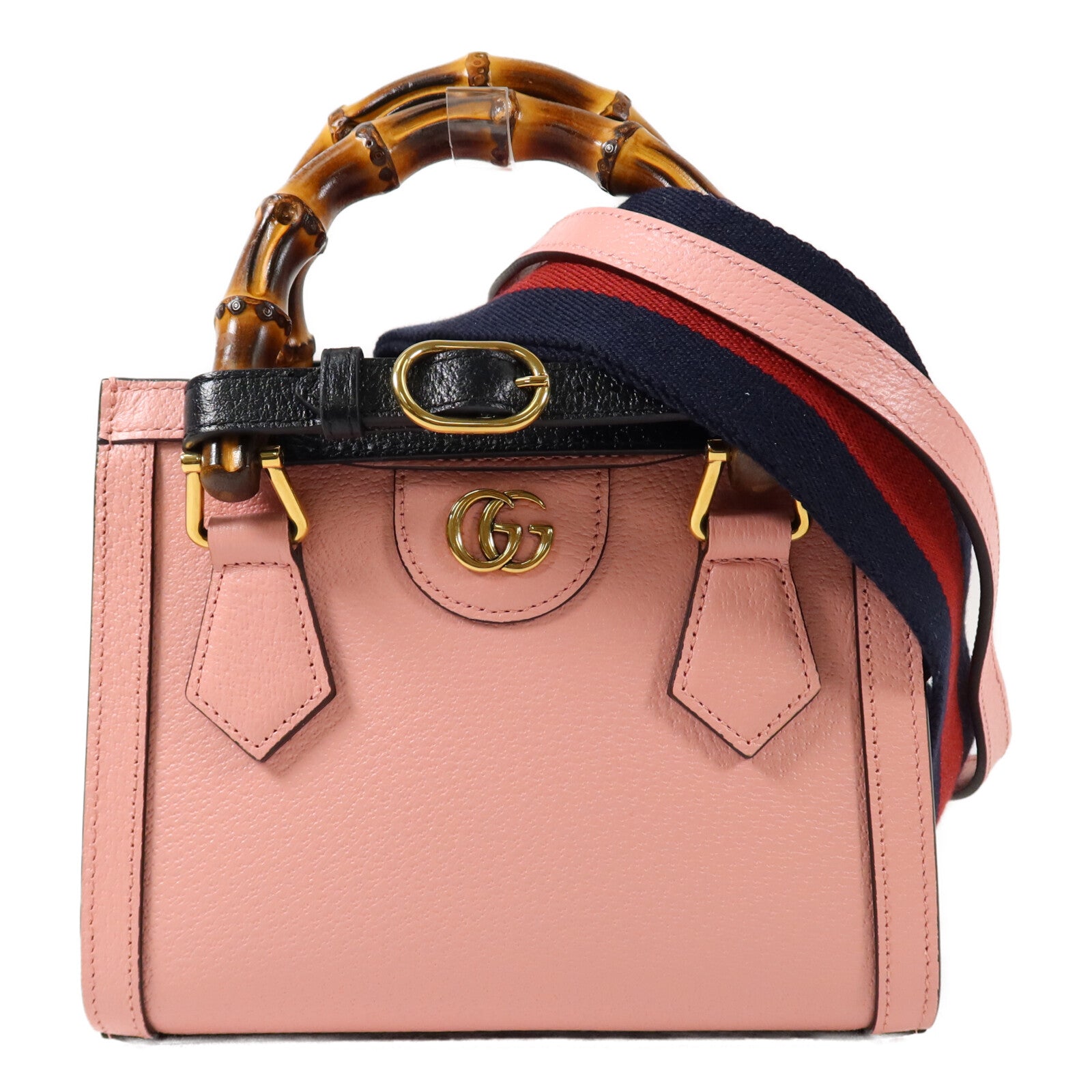 GUCCI 牛皮皮革/Bamboo Diana Small Tote手挽肩背兩用袋