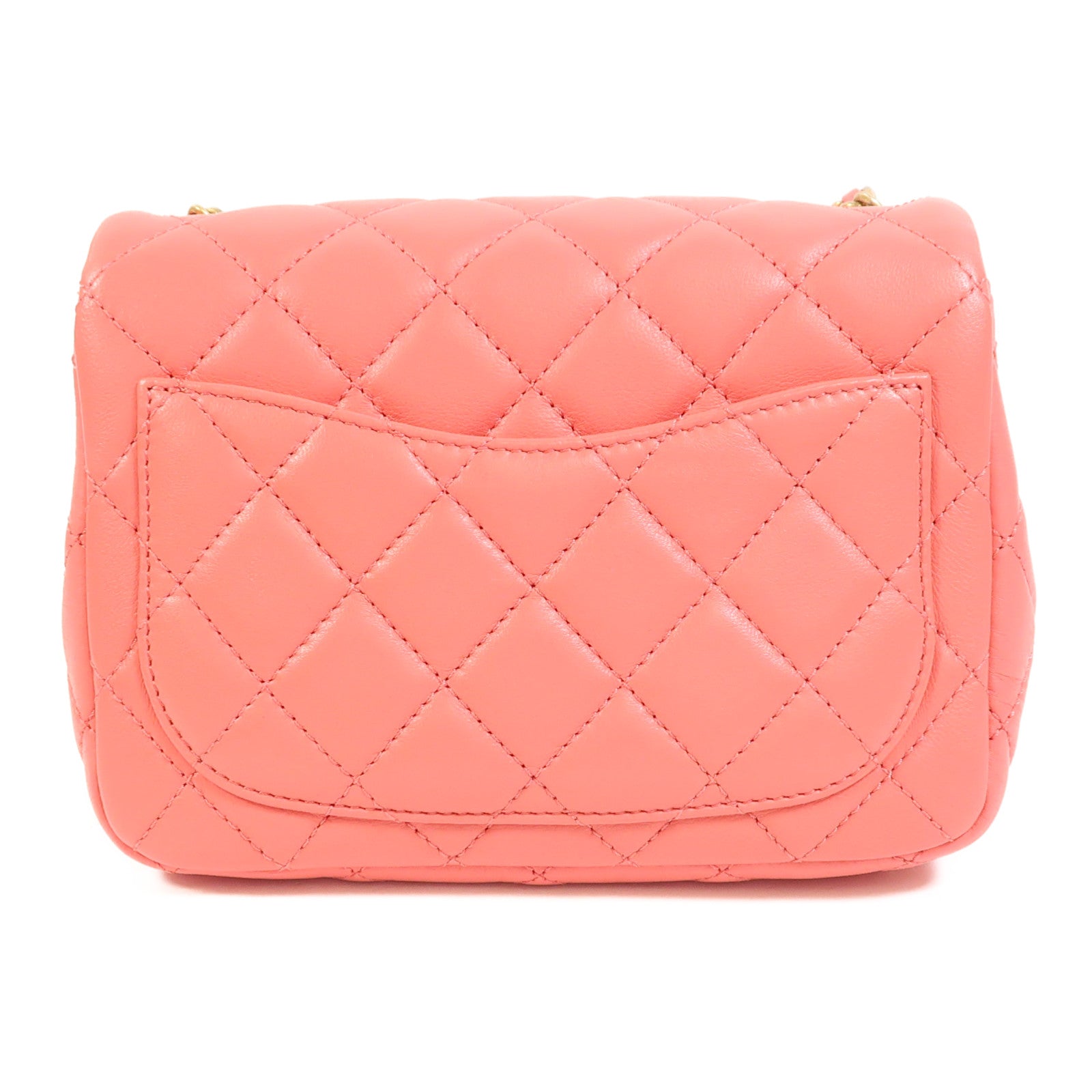 CHANEL 【激減優惠】羊皮皮革Mini Classic 17金扣鏈帶肩背袋