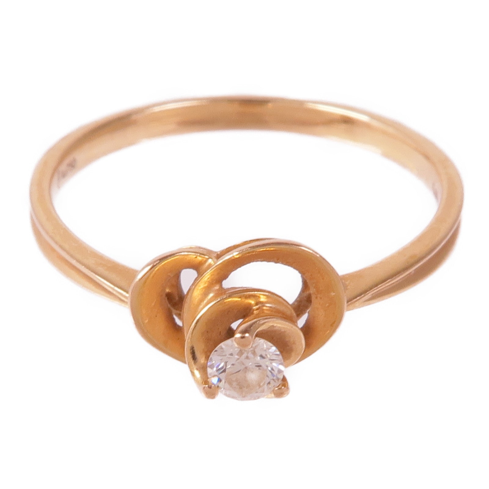 JEWELRY 【激減優惠】18K玫瑰金Diamond Ring鑽石戒指US#6.25