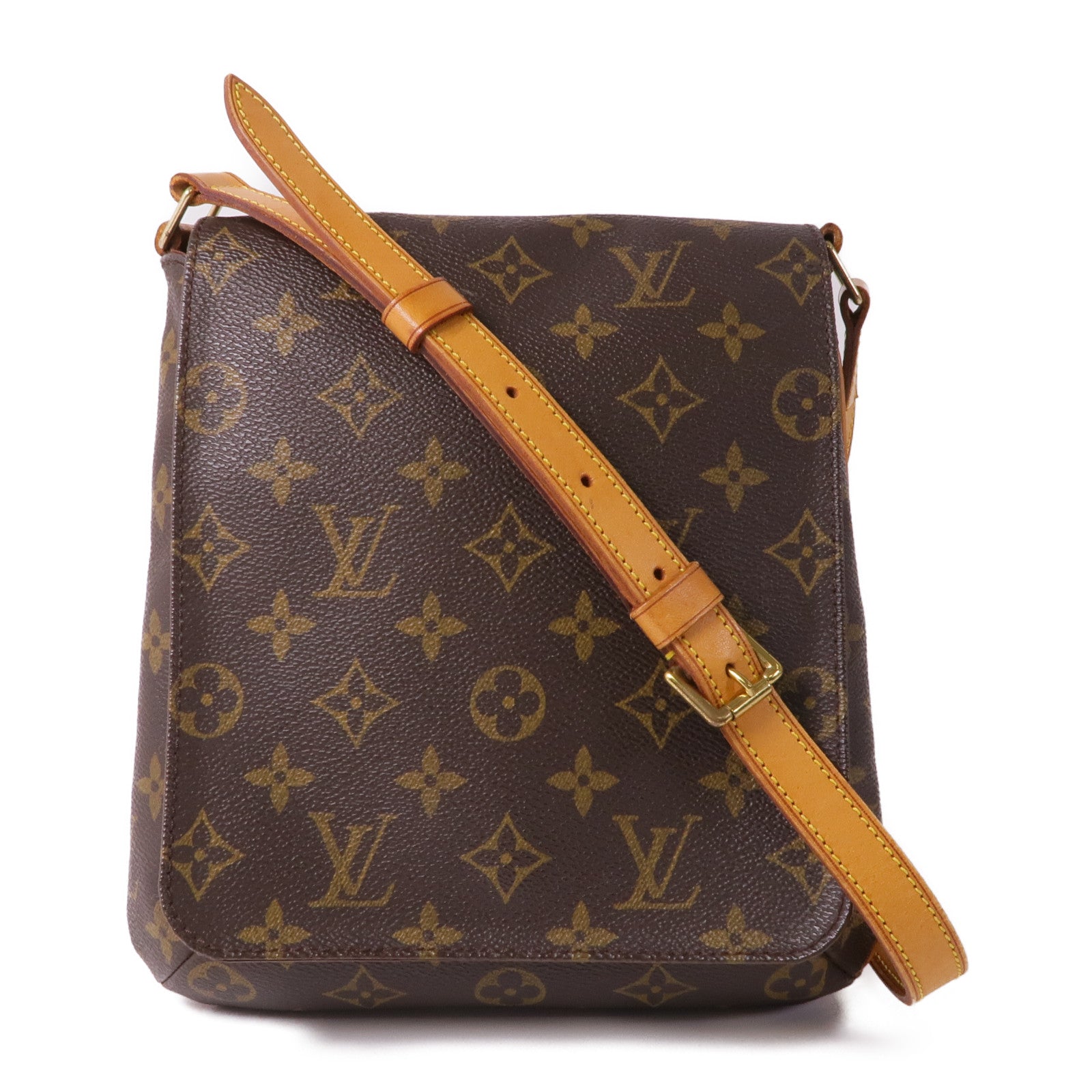 LOUIS VUITTON LV GHW Musette Salsa Short Shoulder Bag M51258 Monogram Brown