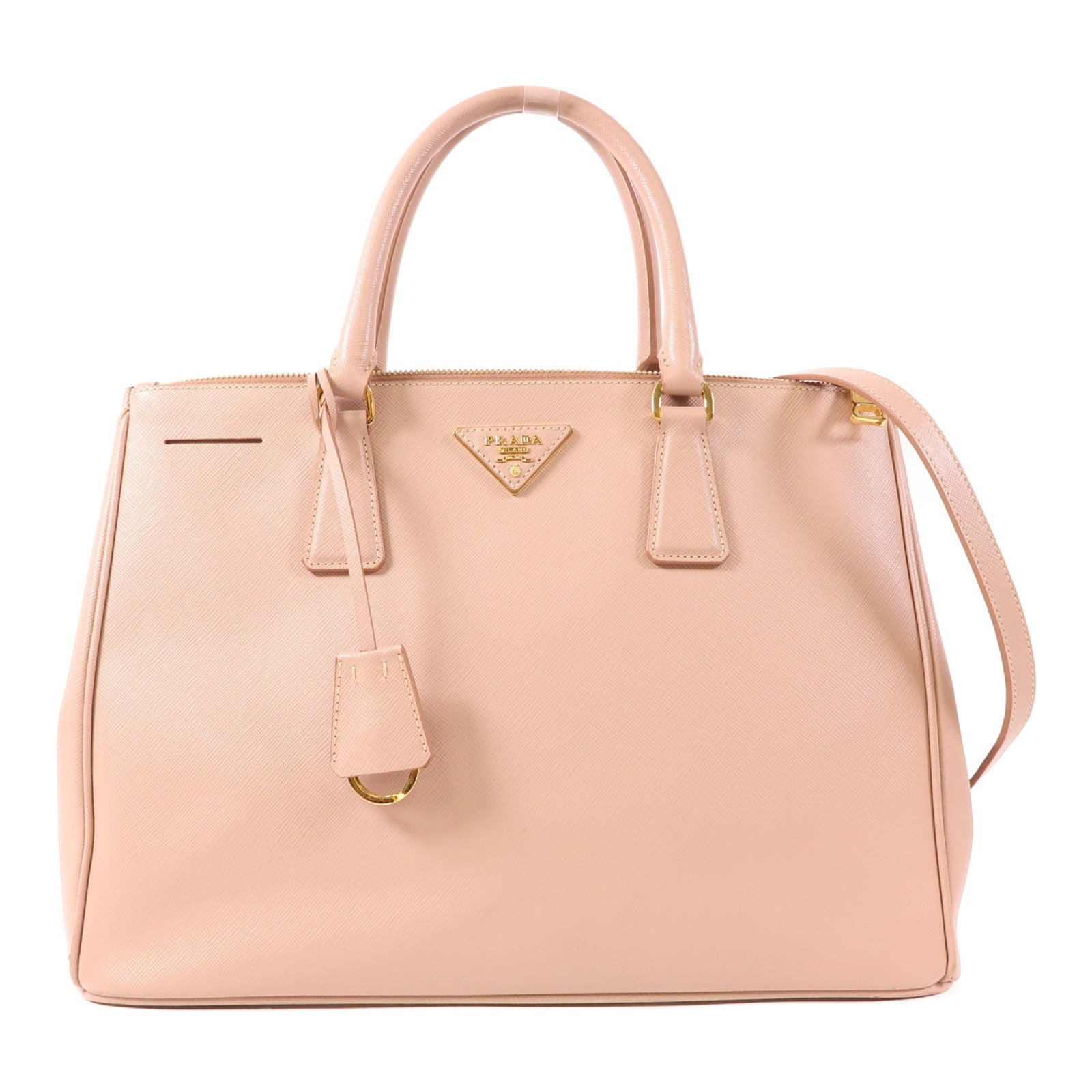 PRADA 牛皮皮革2 Way Shoulder Bag金扣手挽肩背兩用袋