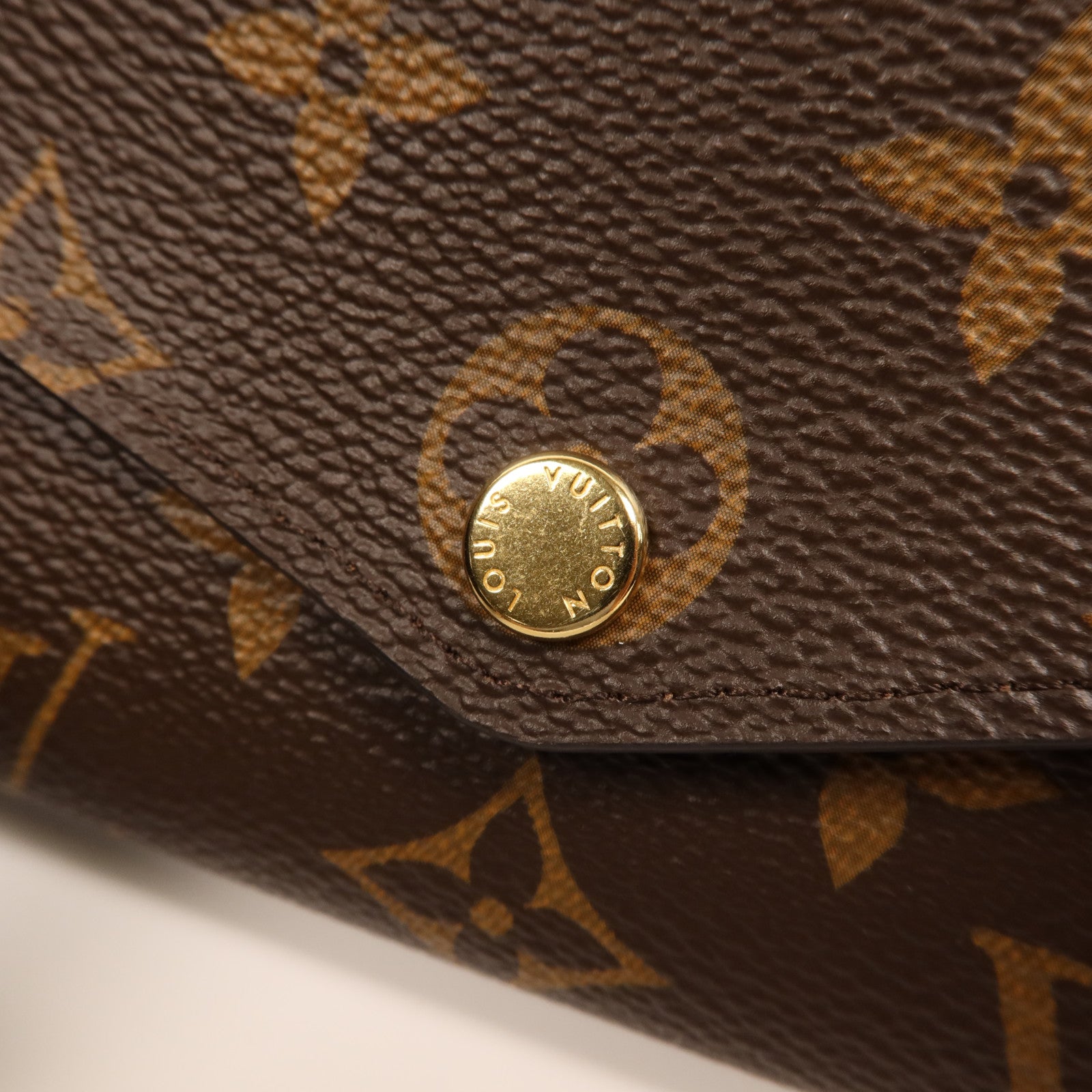 LOUIS VUITTON Monogram Portefeuille Sara金扣長錢包