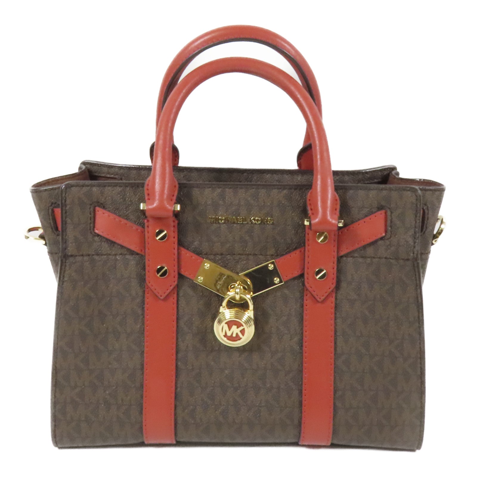 Michael Kors 塗層帆布Shoulder Bag金扣手挽袋