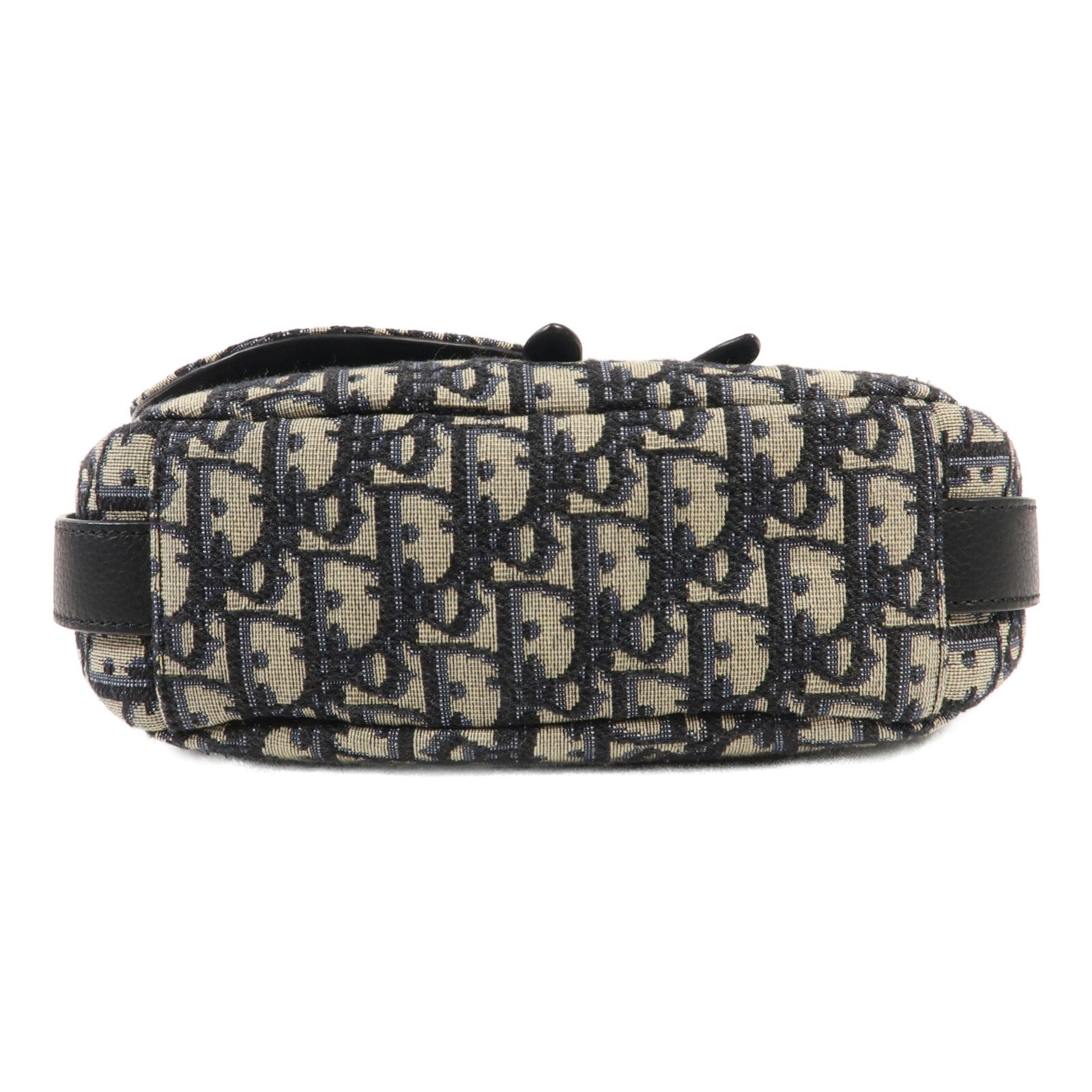 Dior 帆布Mini Saddle soff銀扣手挽肩背兩用袋