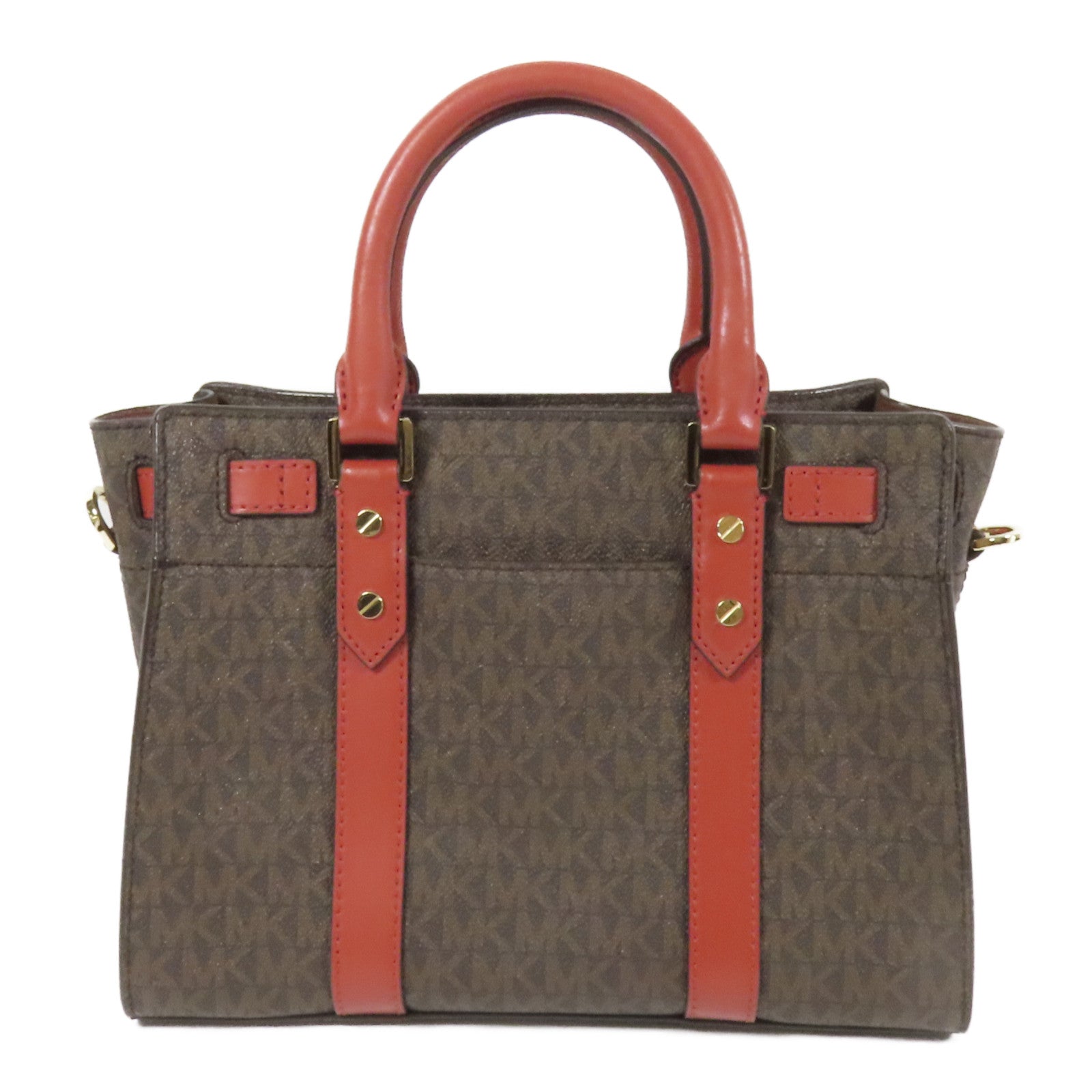 Michael Kors 塗層帆布Shoulder Bag金扣手挽袋