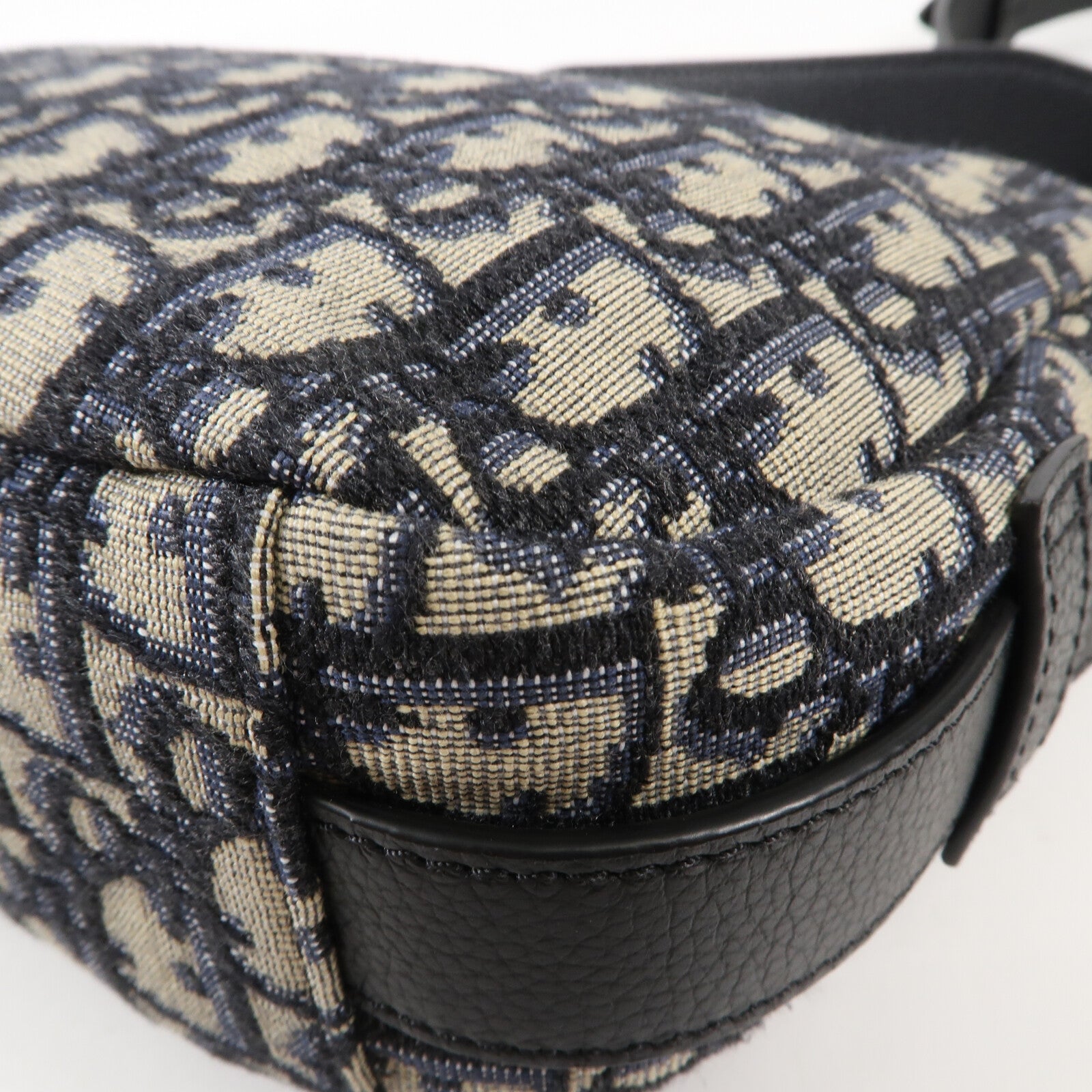 Dior 帆布Mini Saddle soff銀扣手挽肩背兩用袋