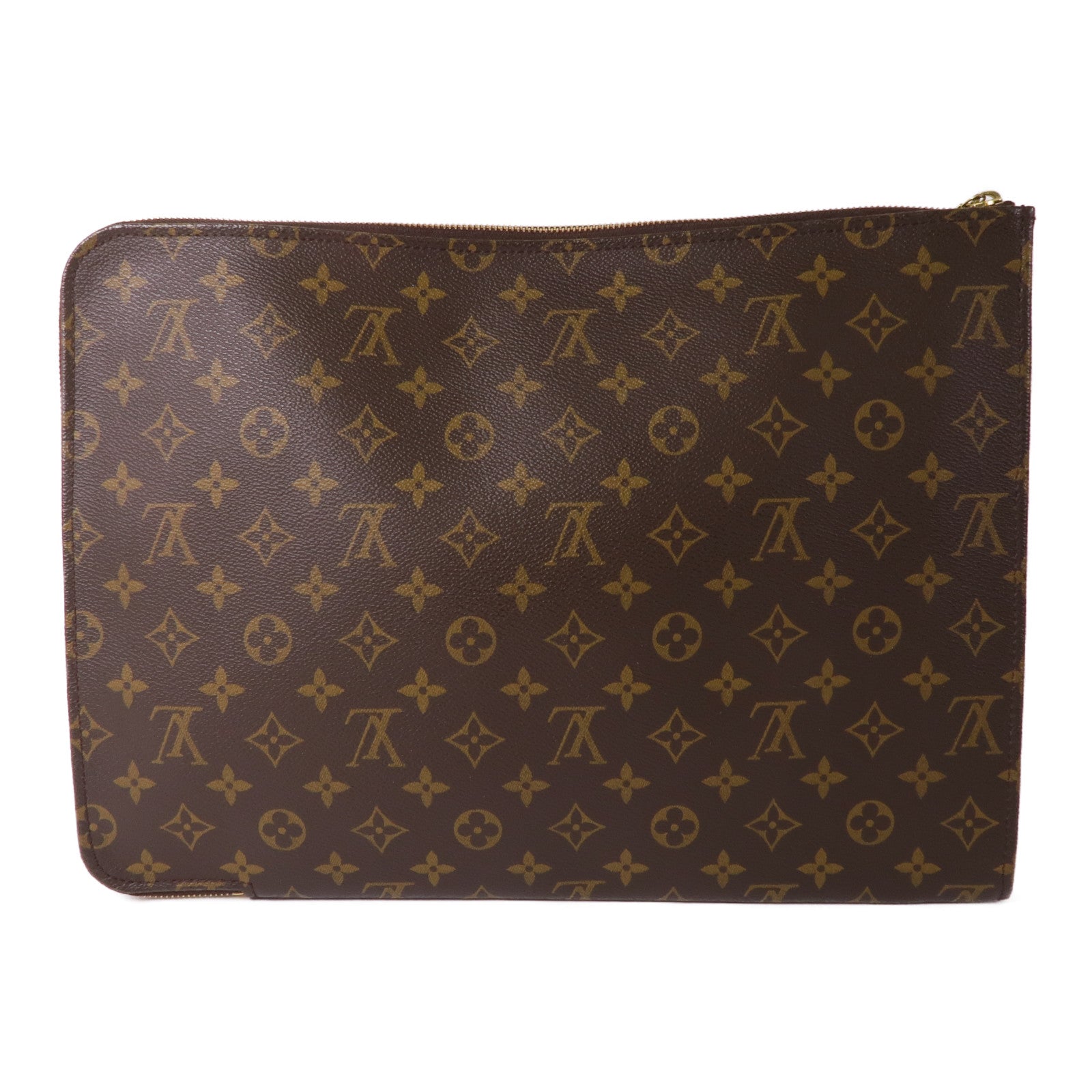 LOUIS VUITTON Monogram Poche Document Briefcase金扣公事包