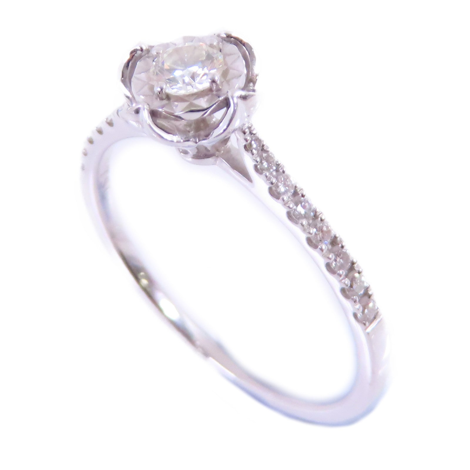 JEWELRY 【激減優惠】18K白金/鑽石Diamond Ring戒指US#6.25