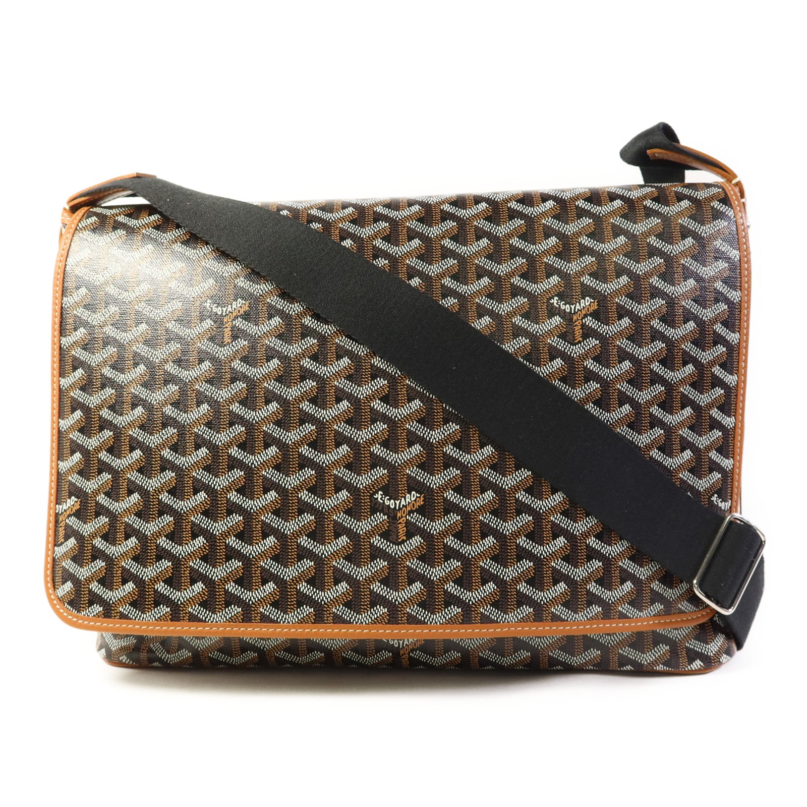 GOYARD 塗層帆布Capetien銀扣肩背袋