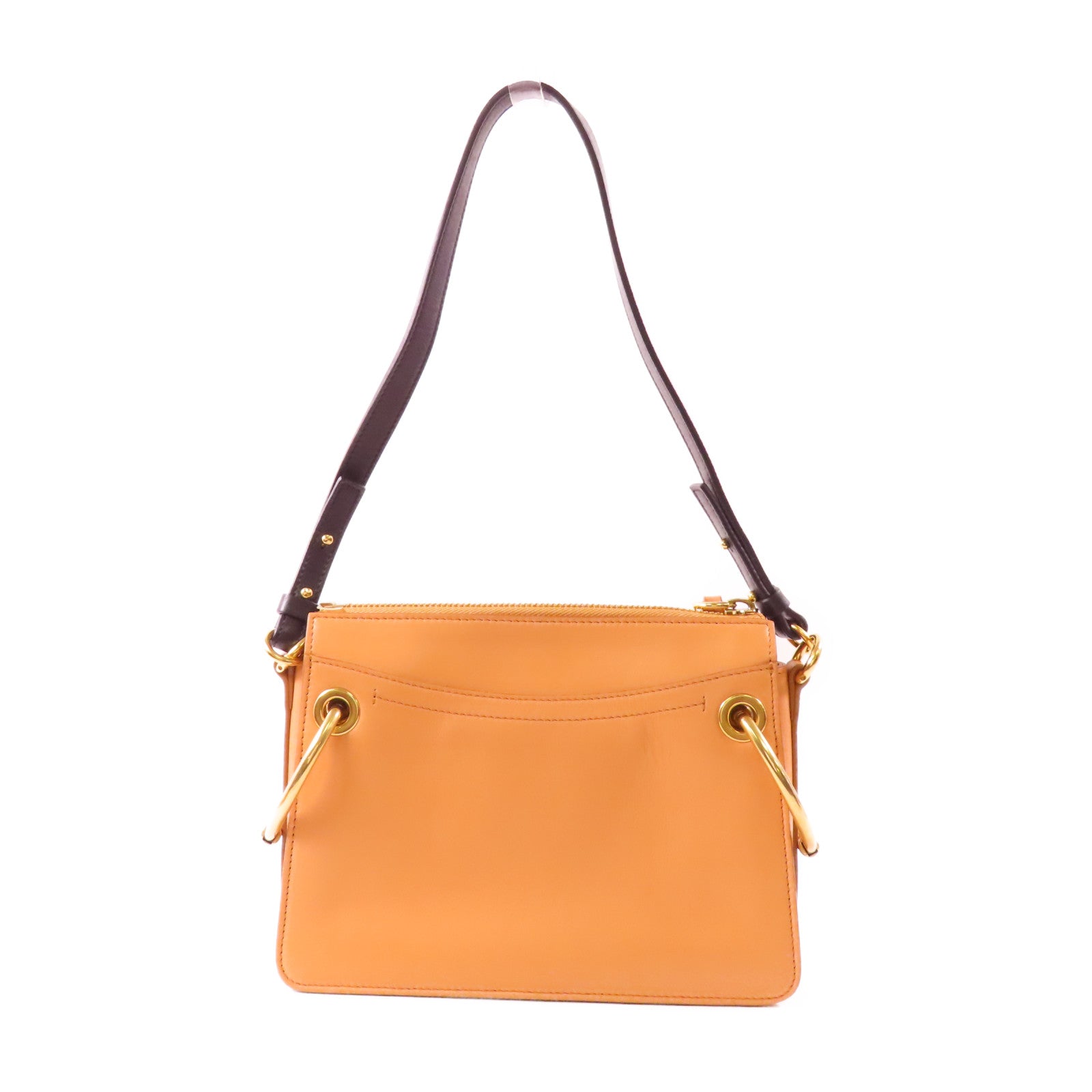 Chloe 牛皮皮革Shoulder Bag金扣手挽肩背兩用袋