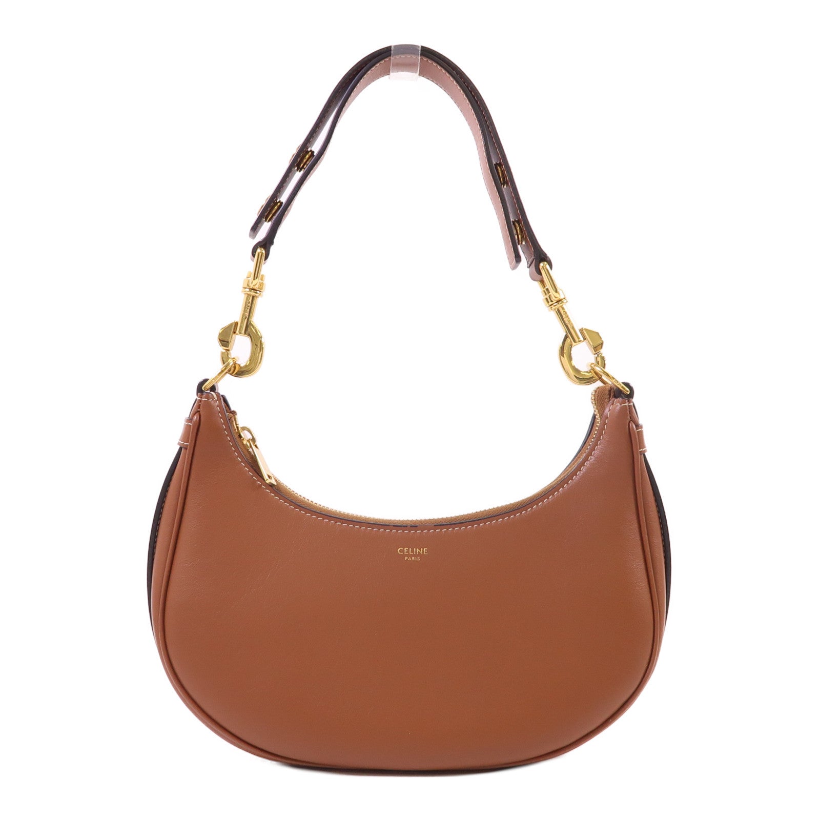 CELINE 牛皮皮革Ava金扣肩背袋