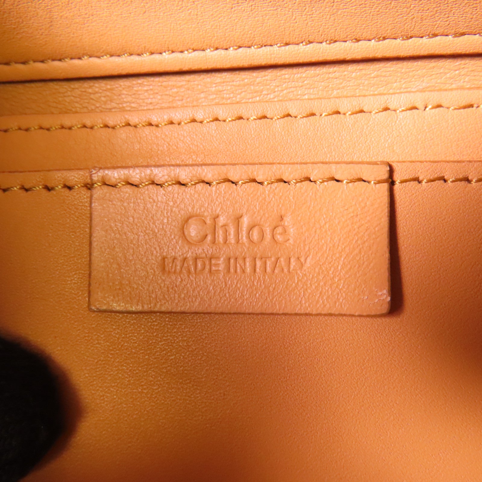 Chloe 牛皮皮革Shoulder Bag金扣手挽肩背兩用袋