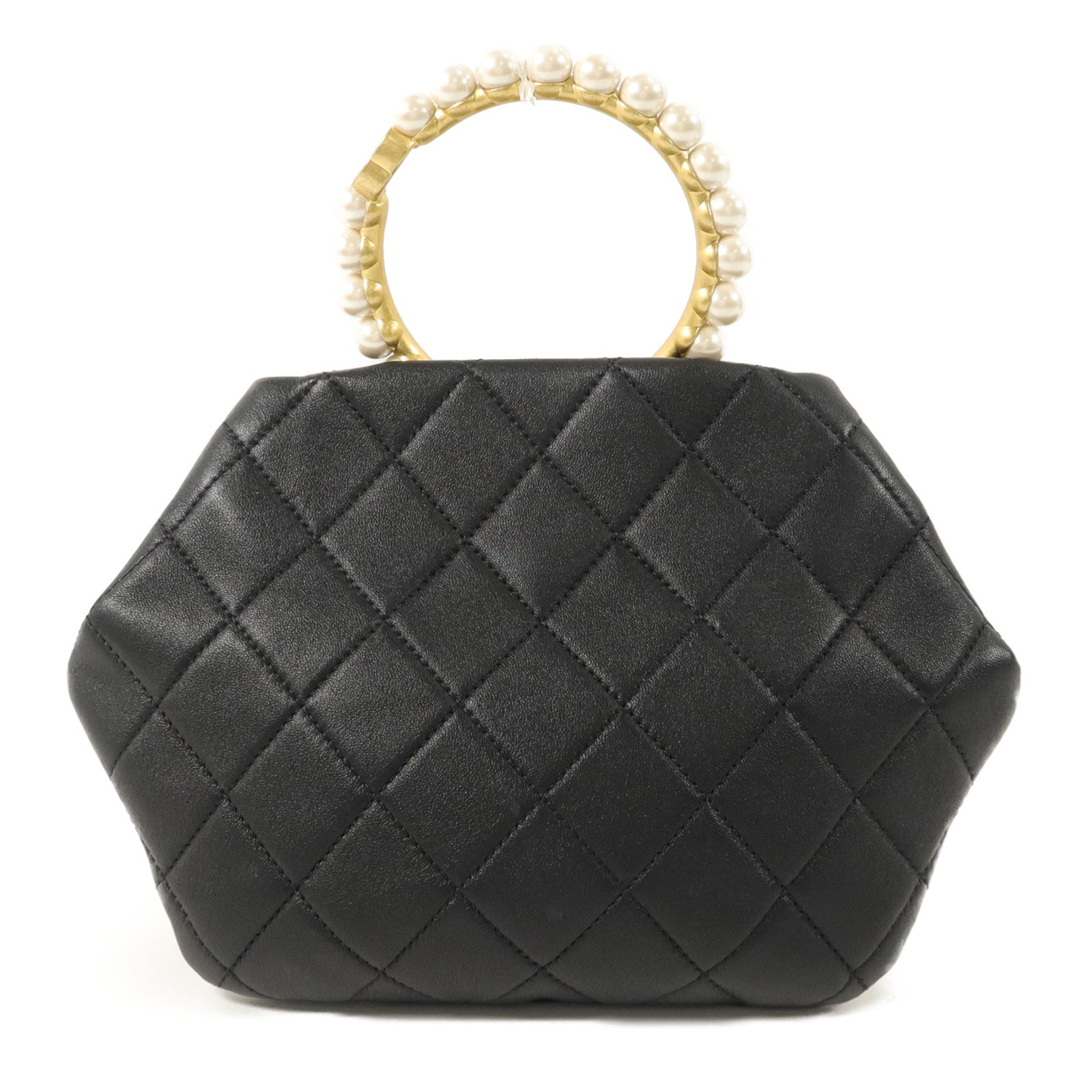 CHANEL 羊皮皮革Matelasse Handle手挽袋