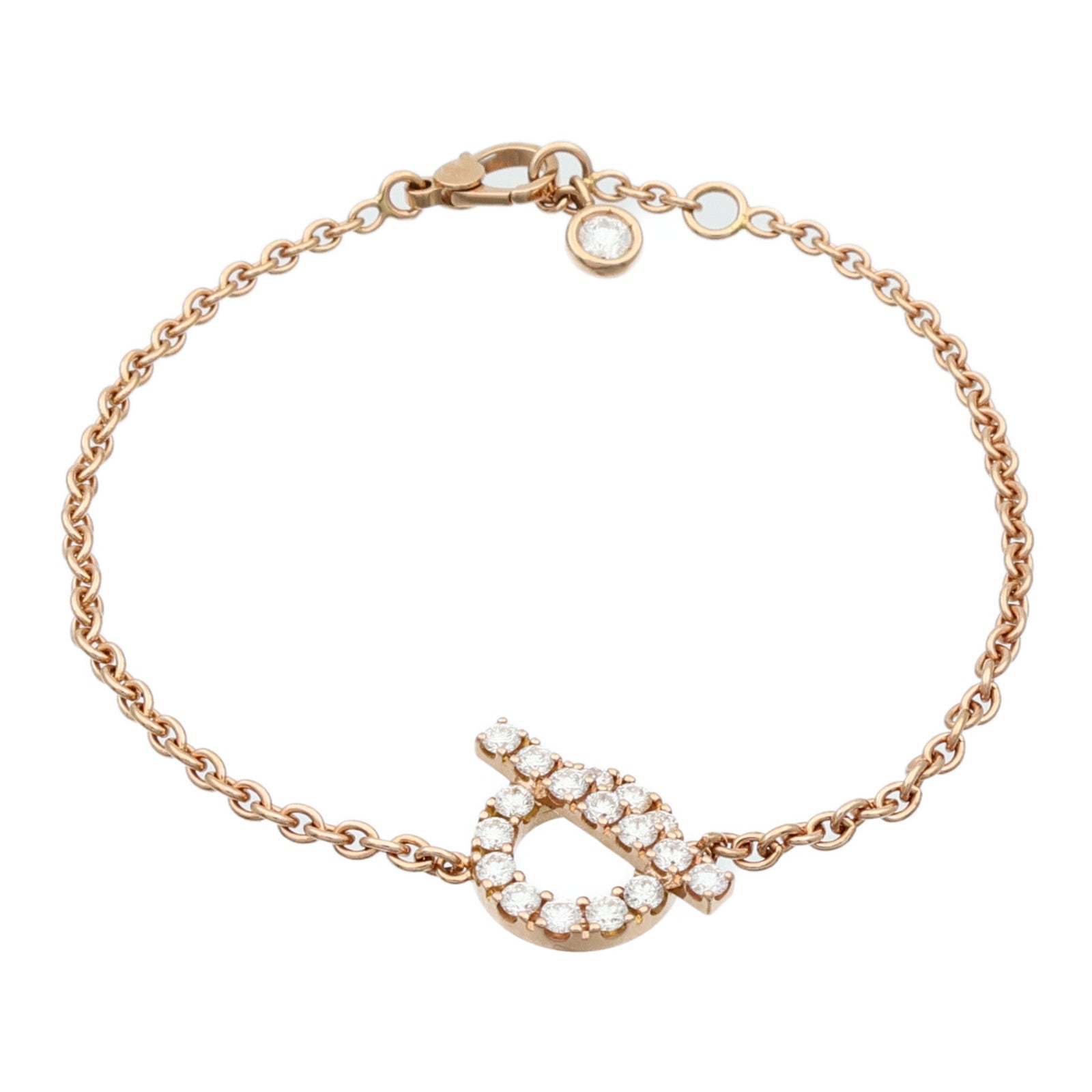 HERMES 【激減優惠】18K玫瑰金Finesse Bracelet鑽石手鏈