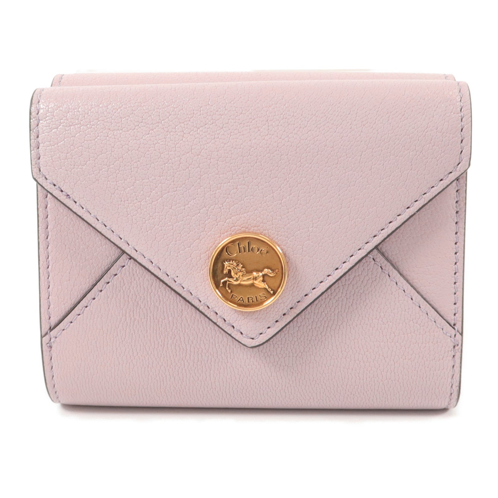 Chloe 山羊皮皮革Trifold Wallet錢包