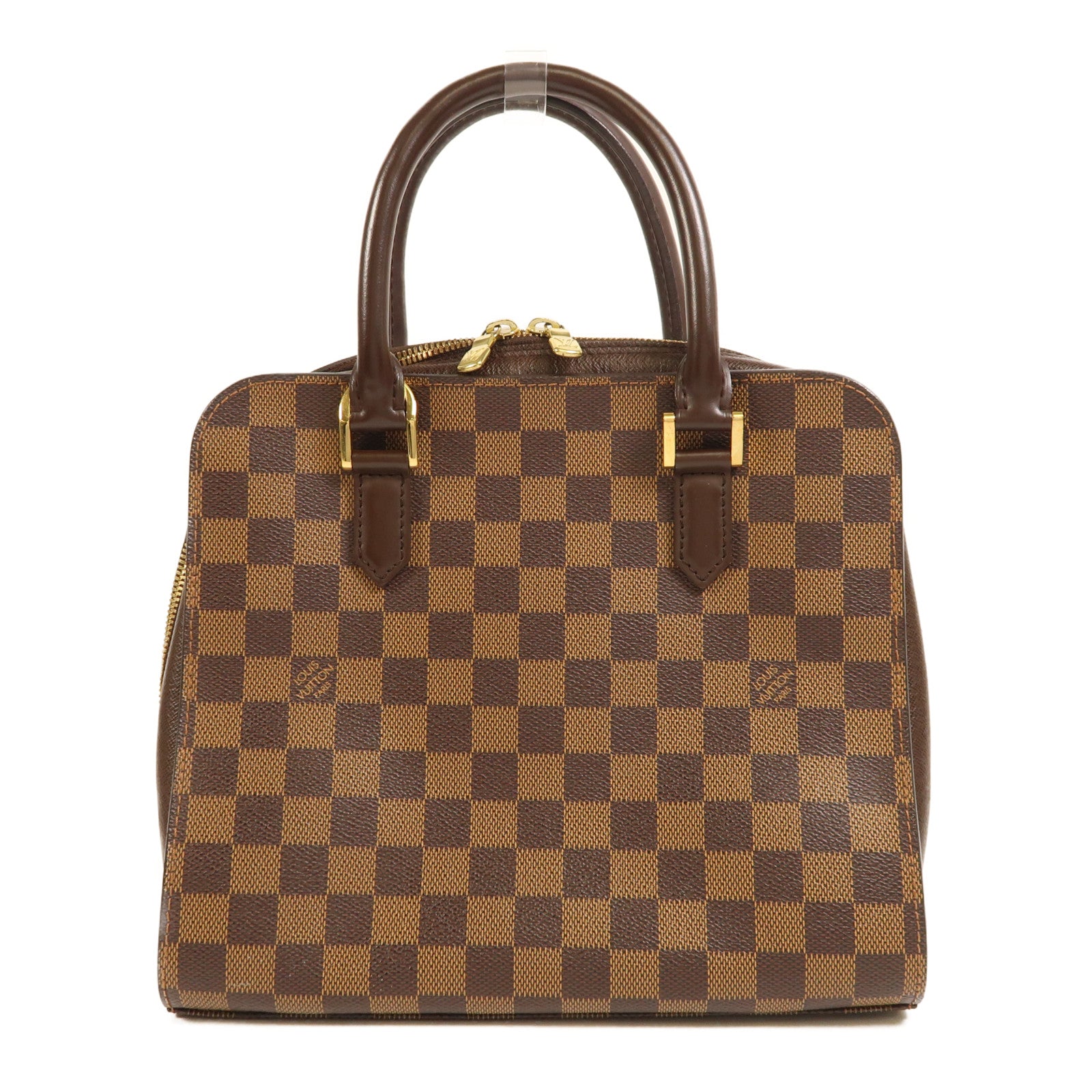 LOUIS VUITTON Damier Triana金扣手挽袋