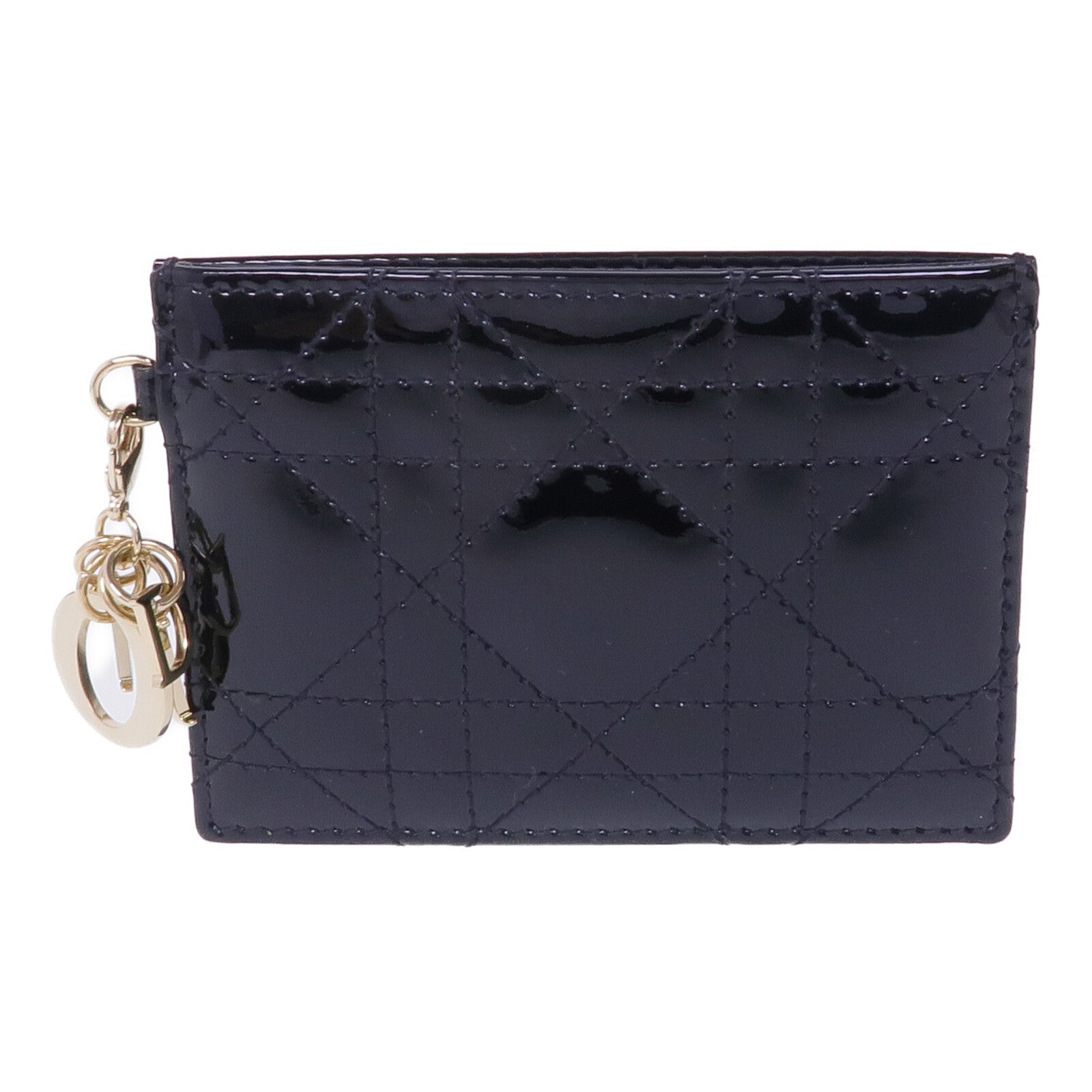 Dior 漆皮皮革Lady Dior Card Case金扣卡片套
