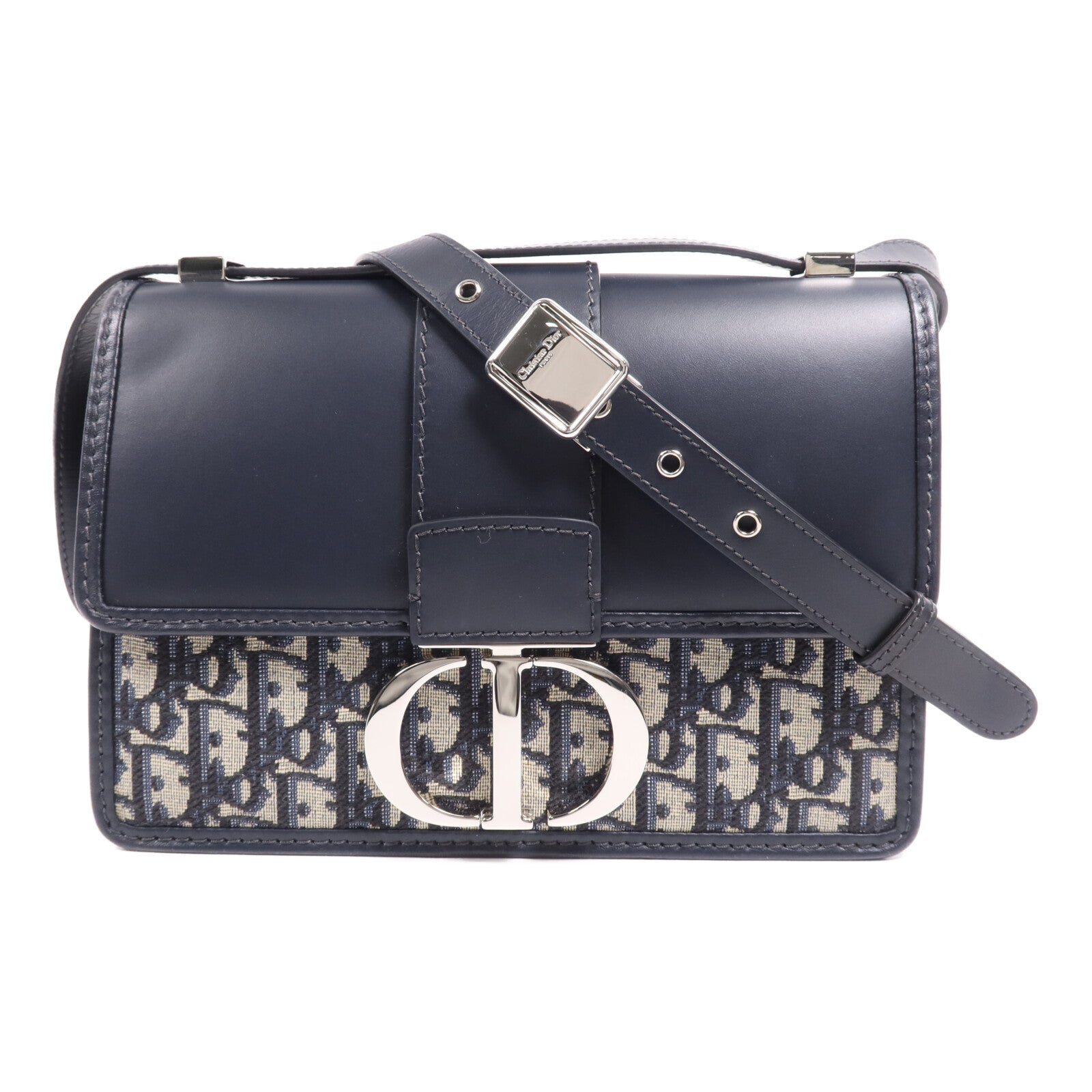 Dior 帆布Montaigne 30銀扣肩背袋