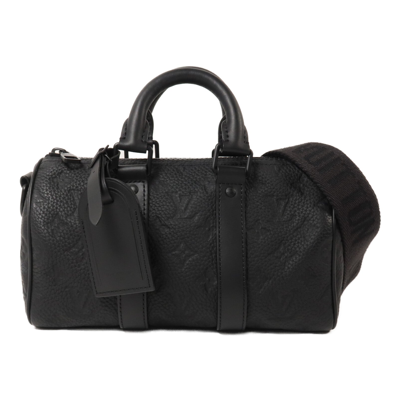 LOUIS VUITTON Monogram Taurillon Keepall Bandouliere 25手挽肩背兩用袋